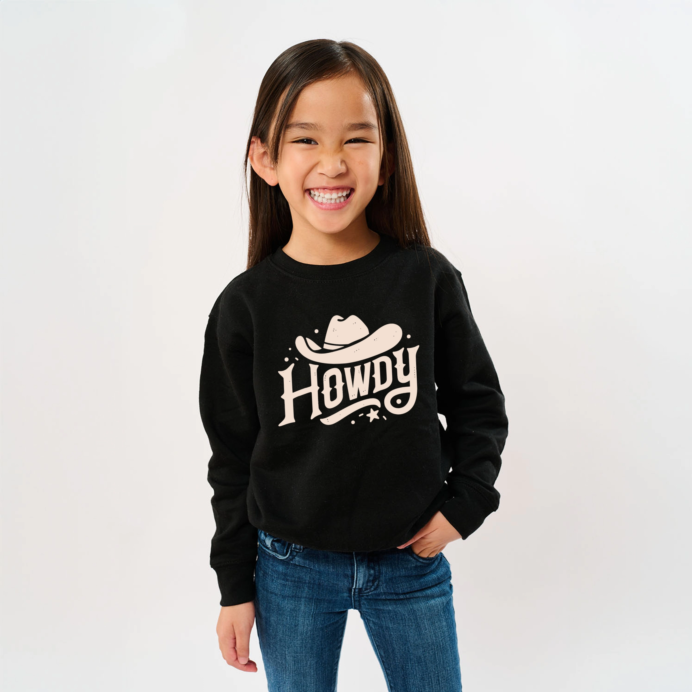 The Juniper Shop - Howdy Western Hat Youth Graphic Sweatshirt