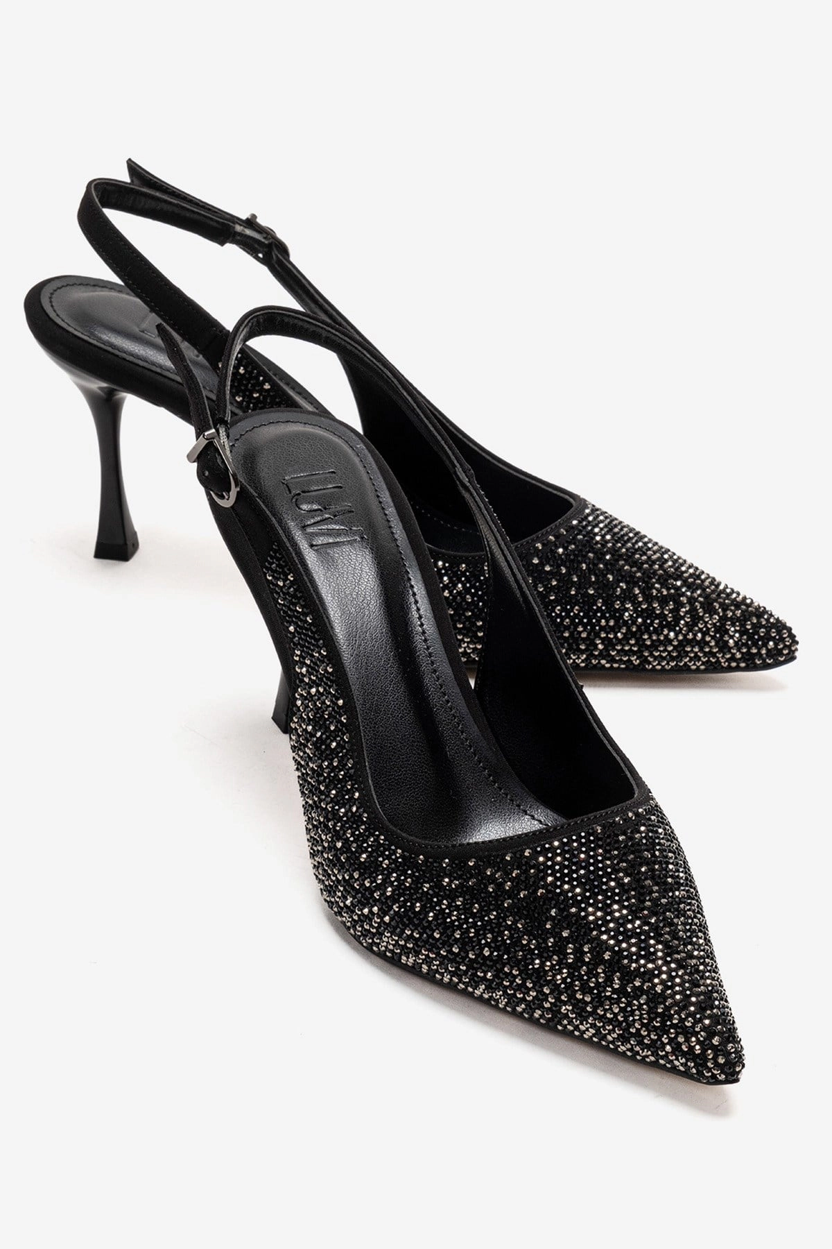 Prologue Shoes Womens Johanna Slingback Embellished Stiletto Pump