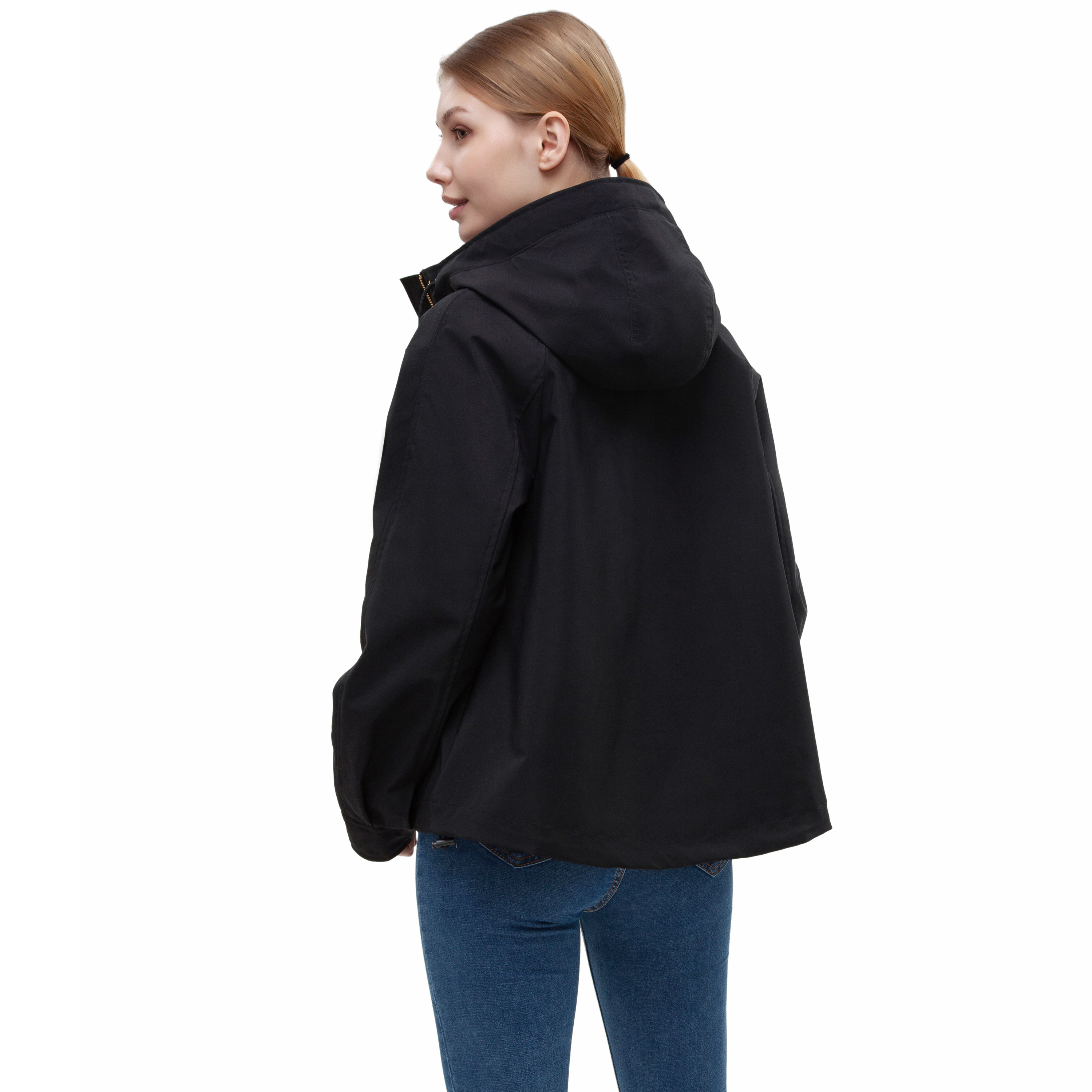 Rokka&Rolla Womens Hooded Windbreaker Jacket