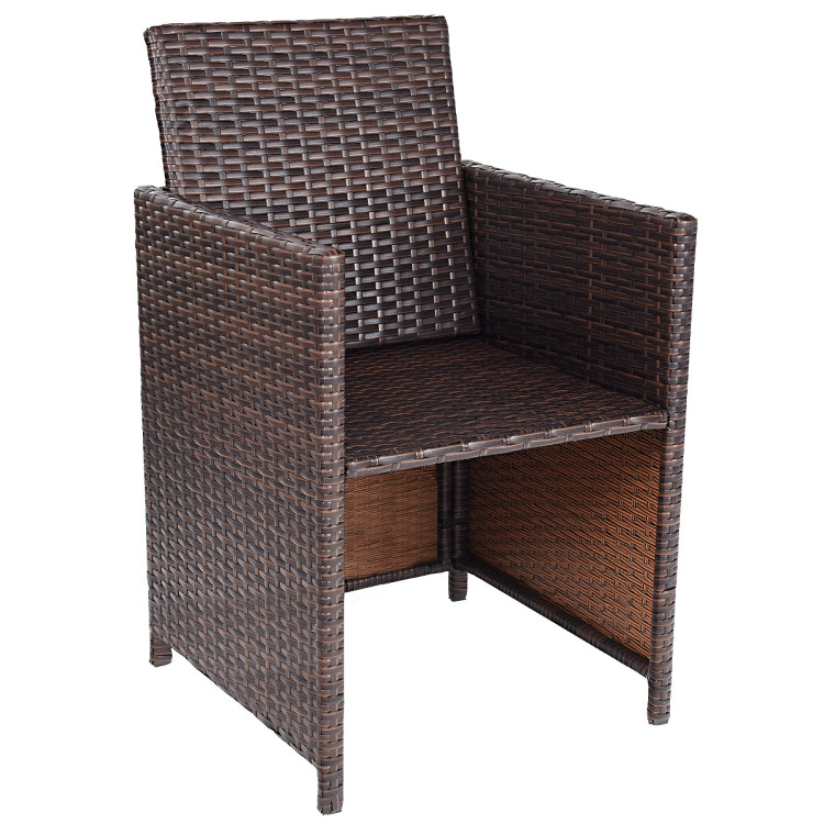 Hivvago 10 Pieces Outdoor Patio Dining Set
