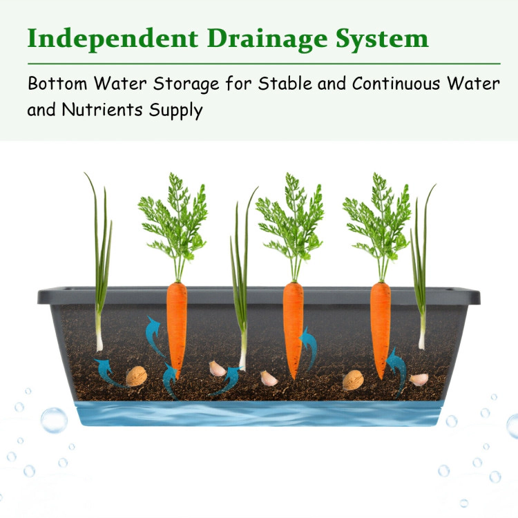 Hivvago 5-Tier Raised Planter for Flowers and Vegetables