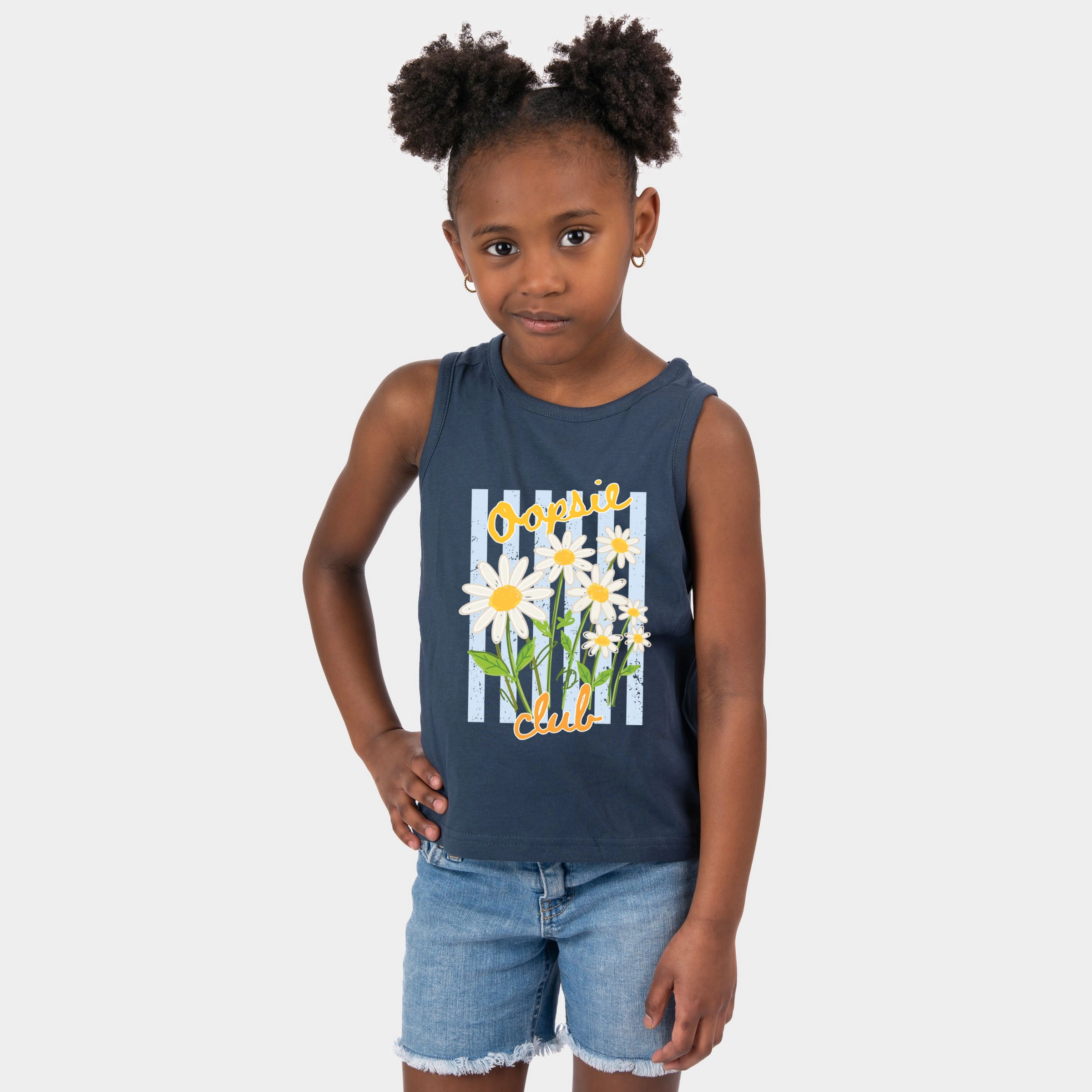 The Juniper Shop - Youth Tank Top Oopsie Daisy Club Stripes