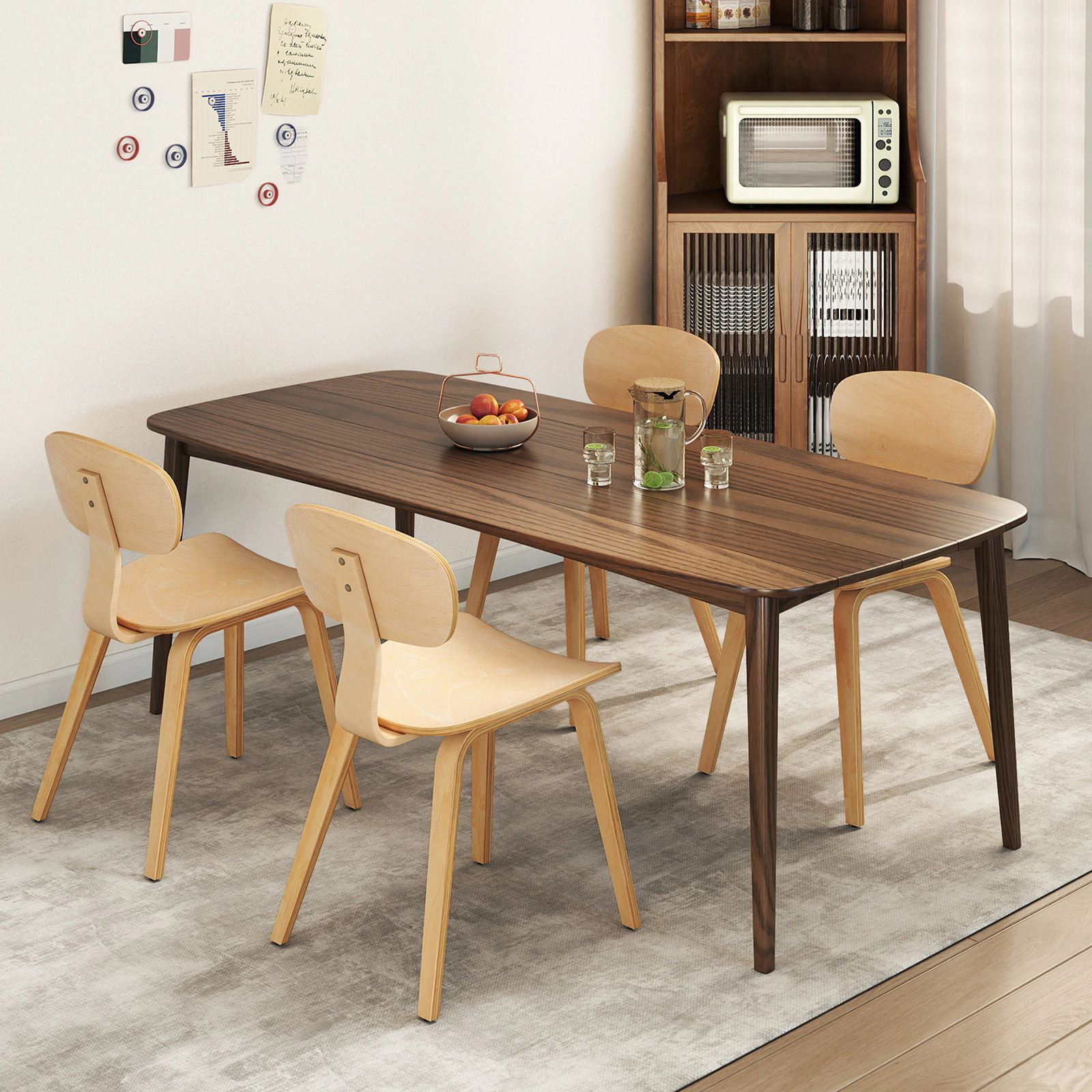 LJG Modern Dining Chair Set of 2 with Wide Seat