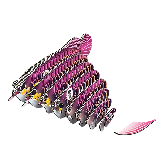 EUGY Asian Arowana 3D Puzzle - contains 24 puzzle pieces