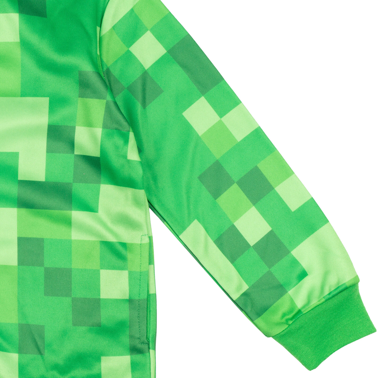 Minecraft Cosplay Fleece Zip-Up Hoodie