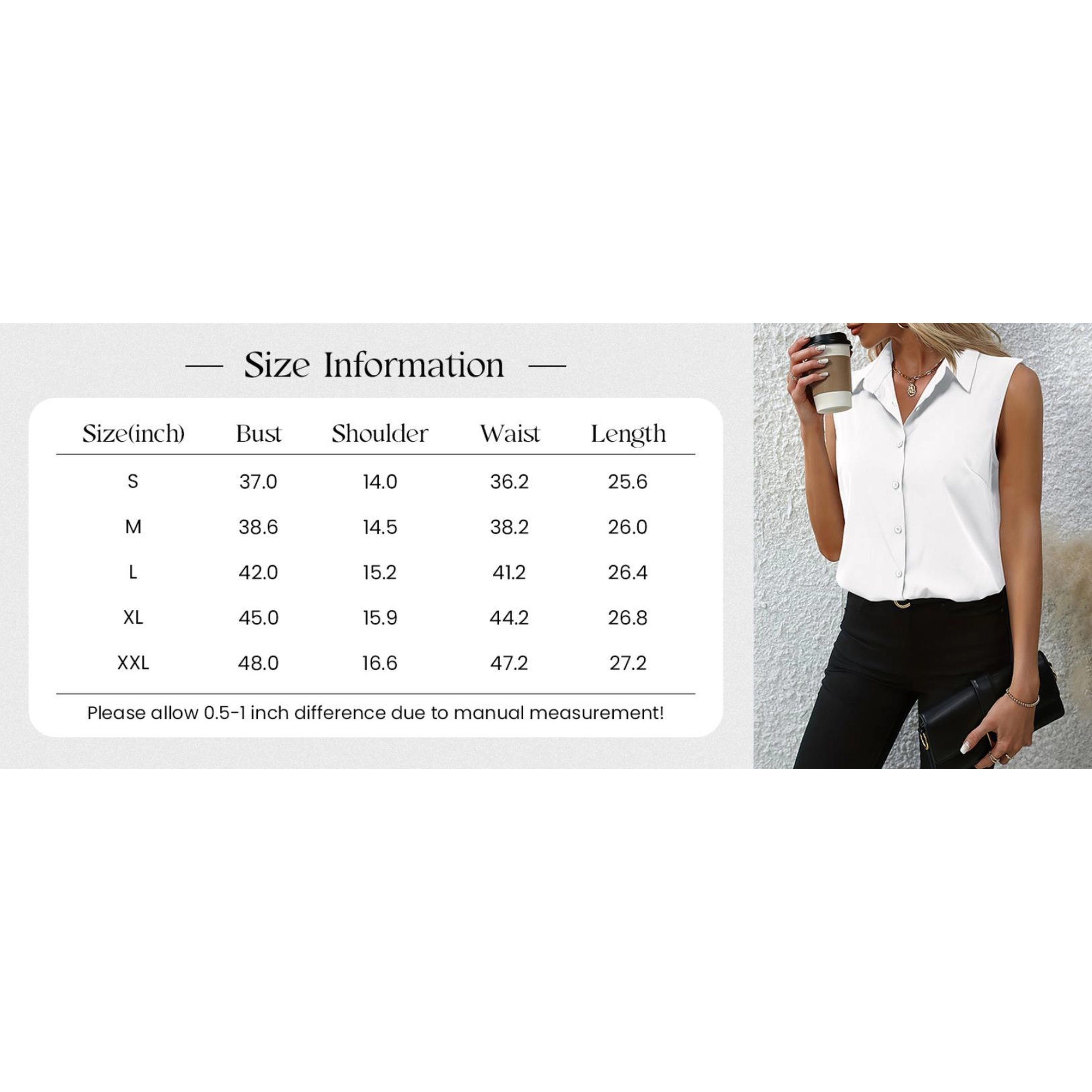 Zeagoo Women' Sleeveless Collar Blouse Plus Button Down Shirts Tops