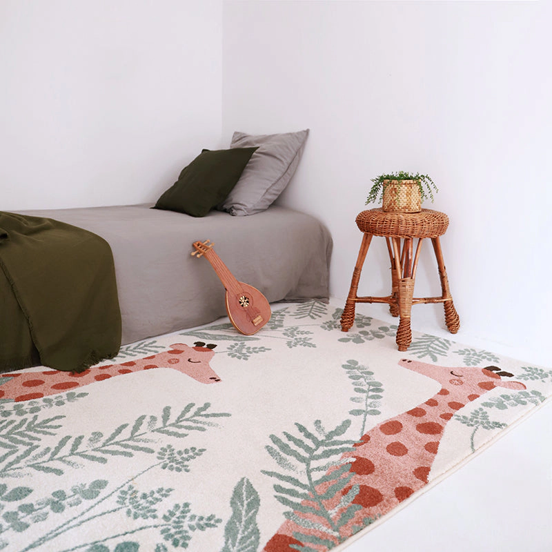 Nattiot Polypropylene Kid'S Bedroom Rug Giraffe - Nisu