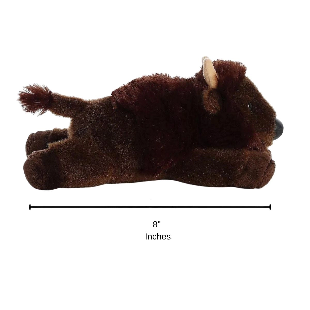 Aurora Mini Flopsie Plains Buffalo Bison 8-Inch Stuffed Animal Plush
