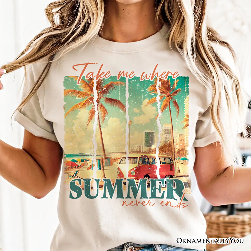 OrnamentallyYou Womens Summer Never Ends T-Shirt