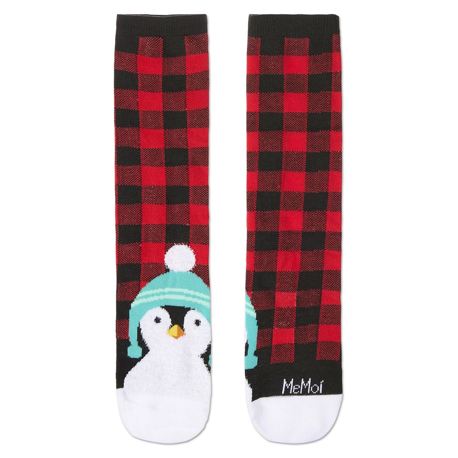 MeMoi Women's Foot Pet Penguin Crew Socks
