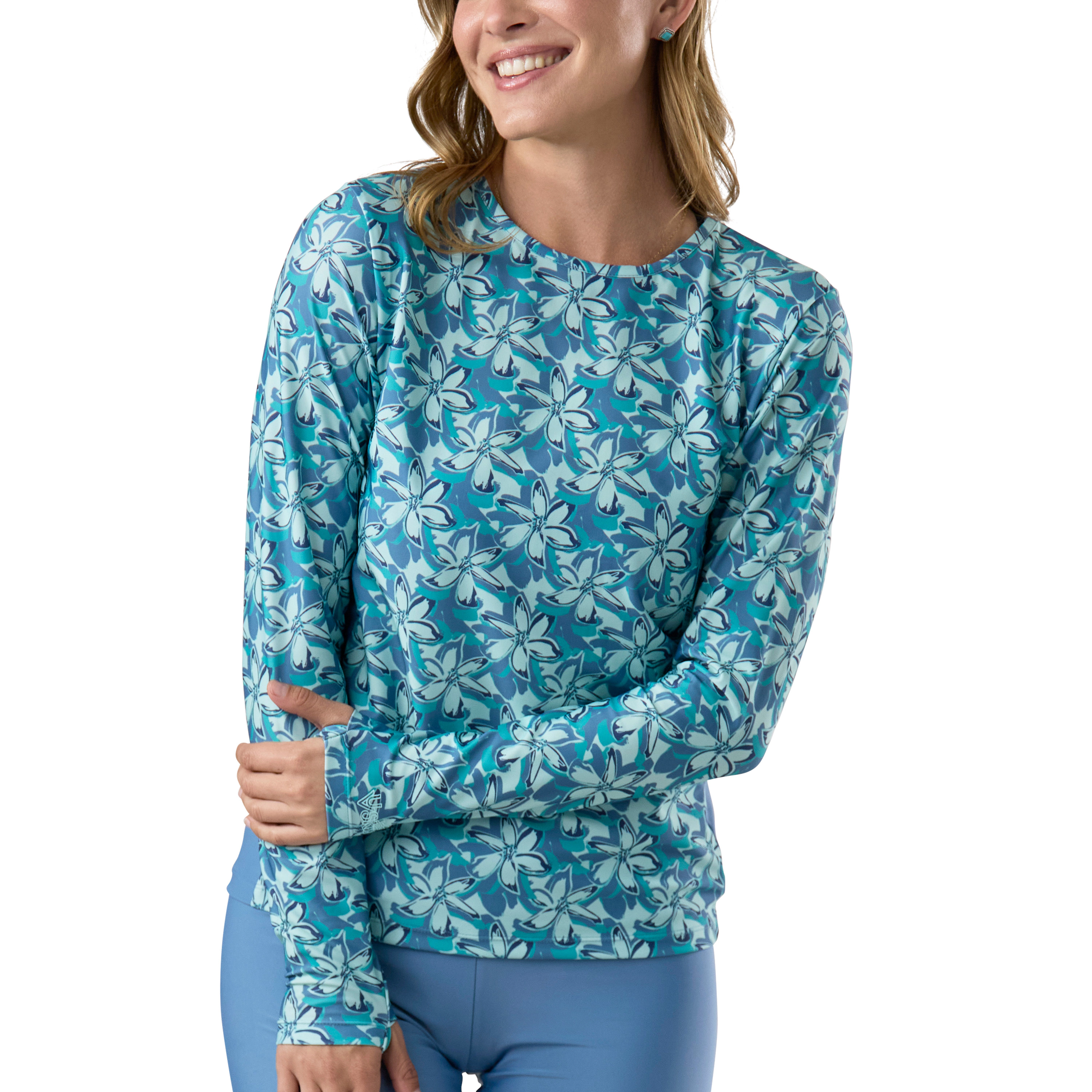 UV Skinz Women's Long Sleeve Crew Sun & Swim Shirt