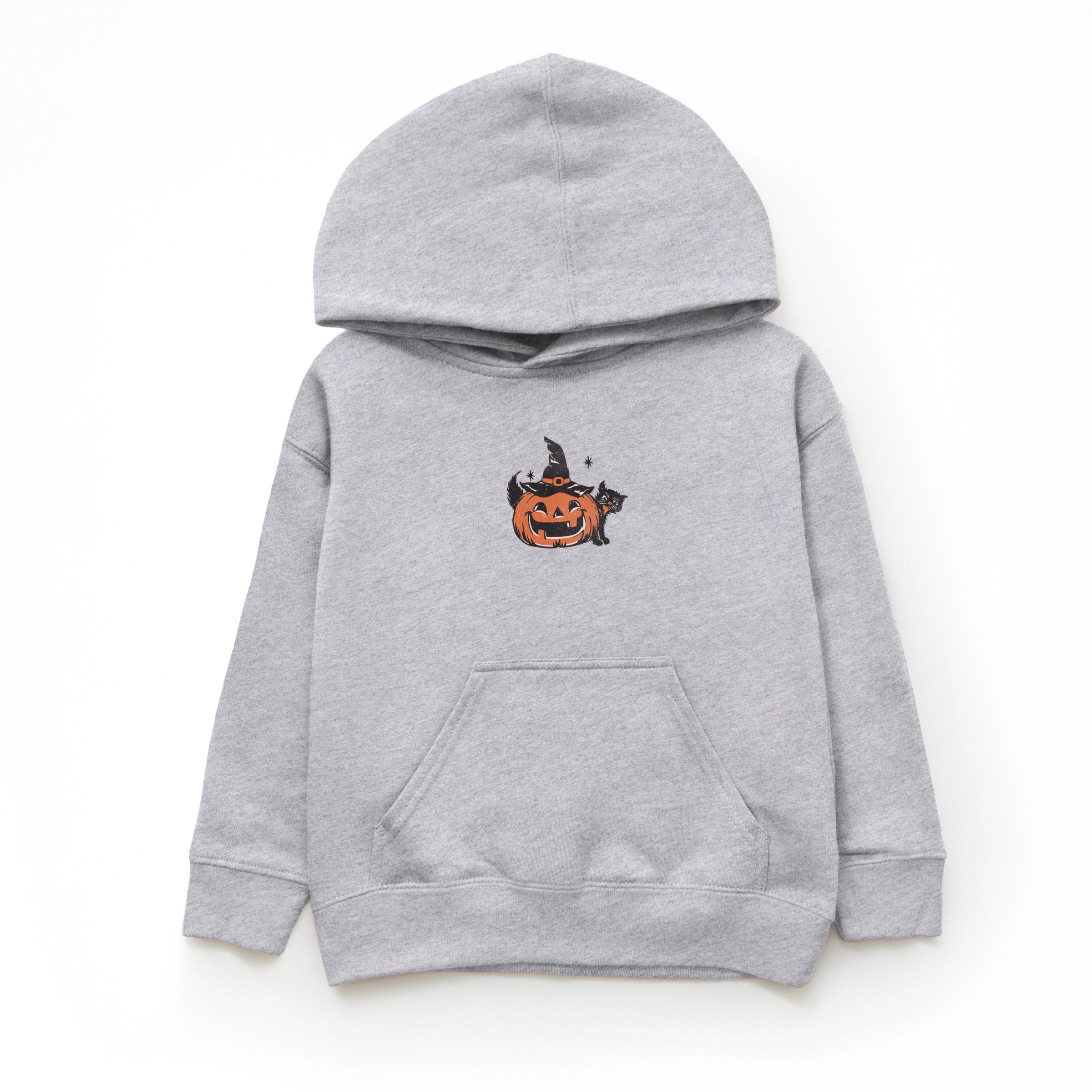 The Juniper Shop - Youth Graphic Hoodie Pumpkin Witch and Cat