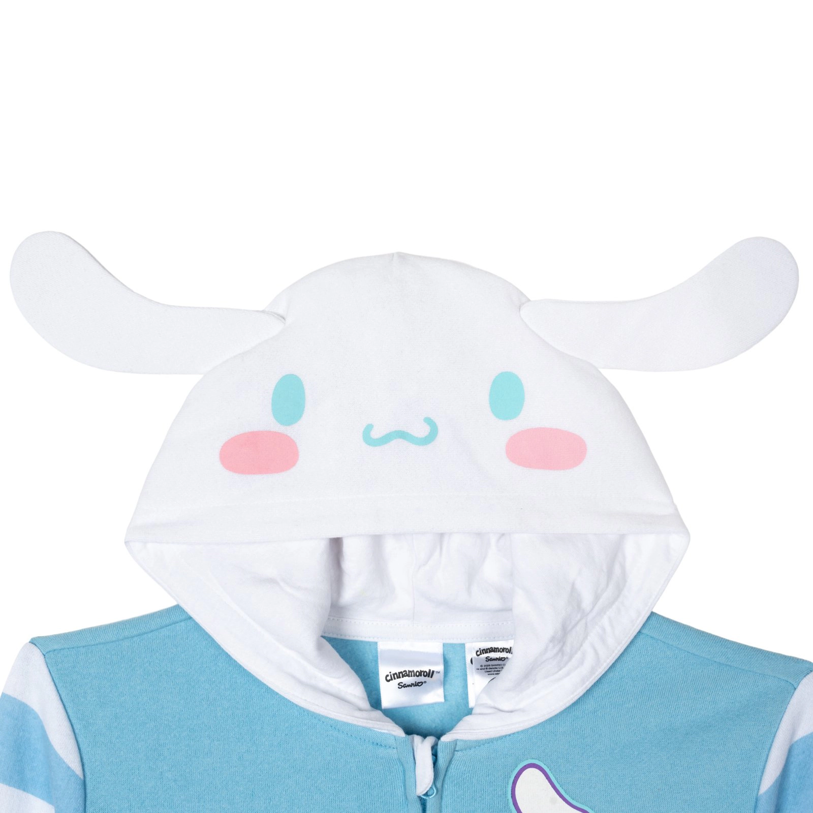 Hello Kitty Girls' Hooded Ears Fleece Zip-Up Hoodie