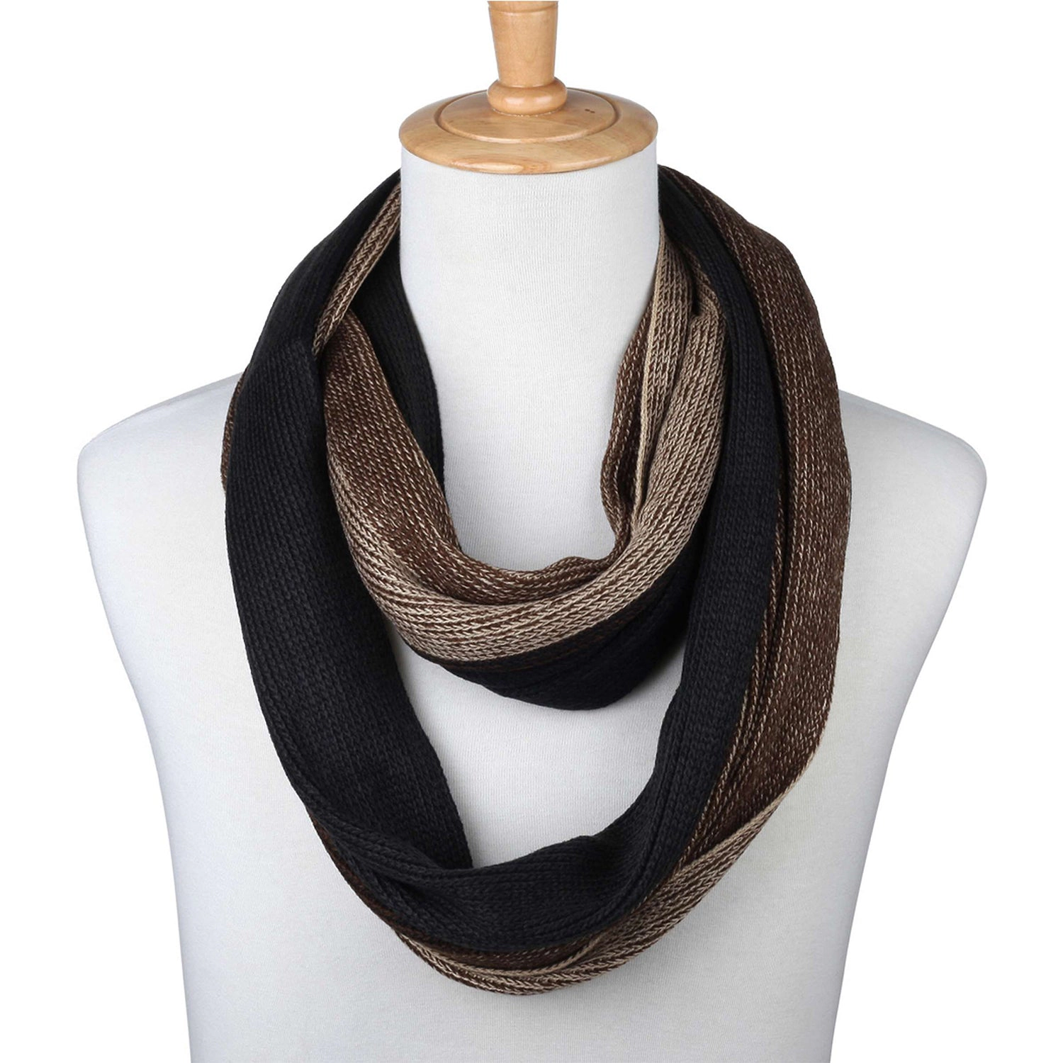 Mio Marino Men's King Striped Knit Scarf