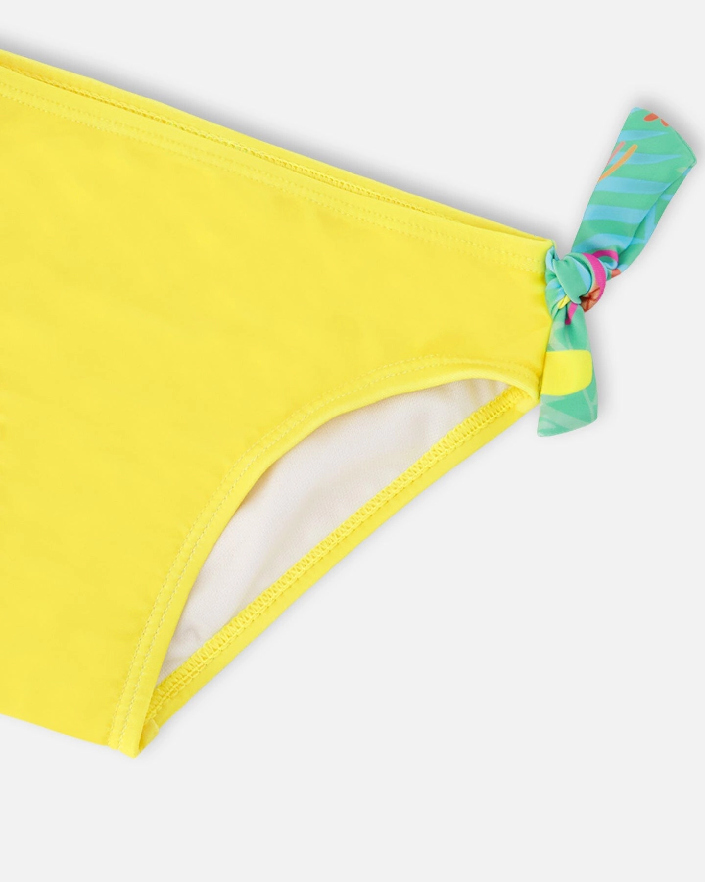Deux par Deux Girls Beach Print Top and Bottom Two-Piece Swimsuit