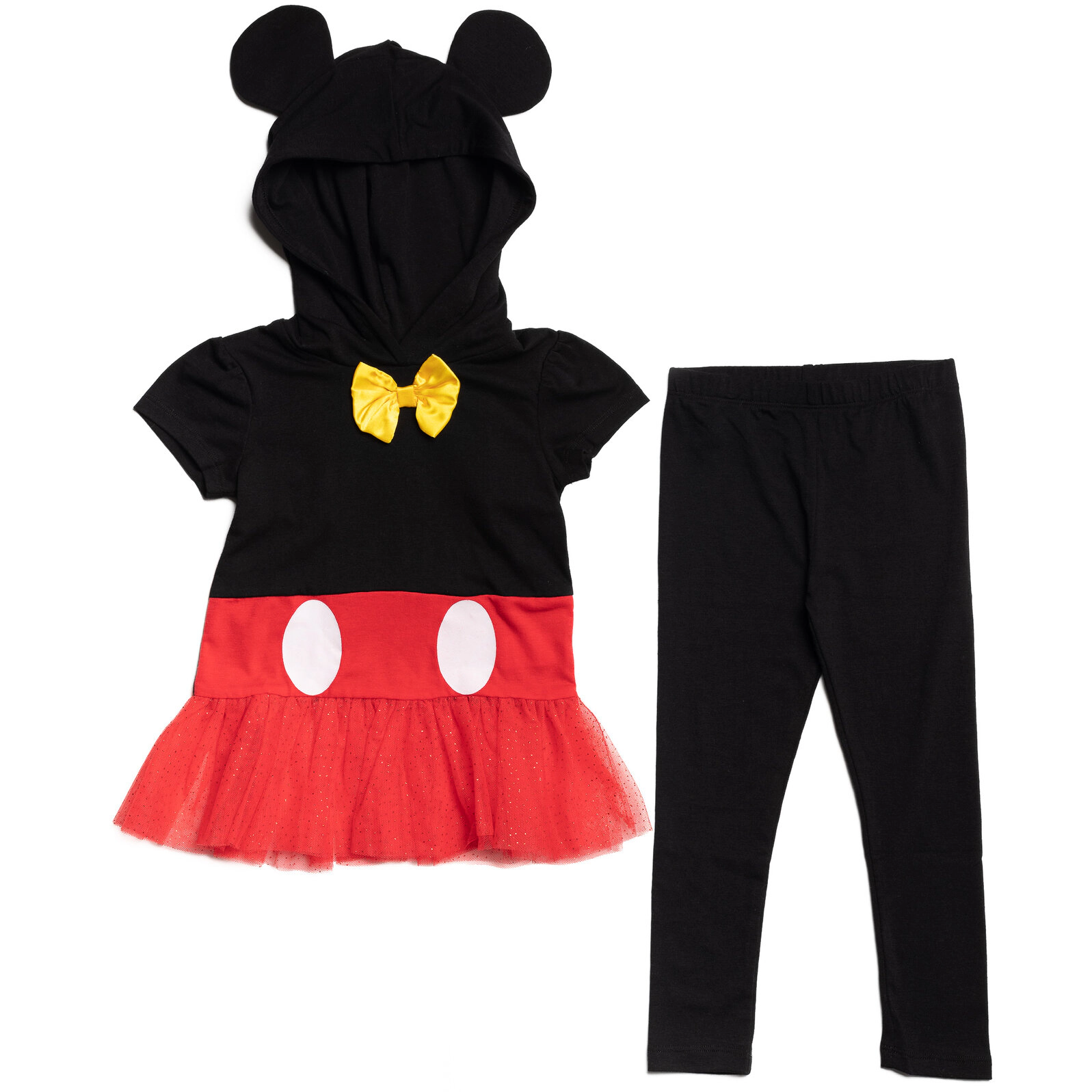 Disney Girls' Cosplay 2-Piece Hooded Tee and Leggings Set