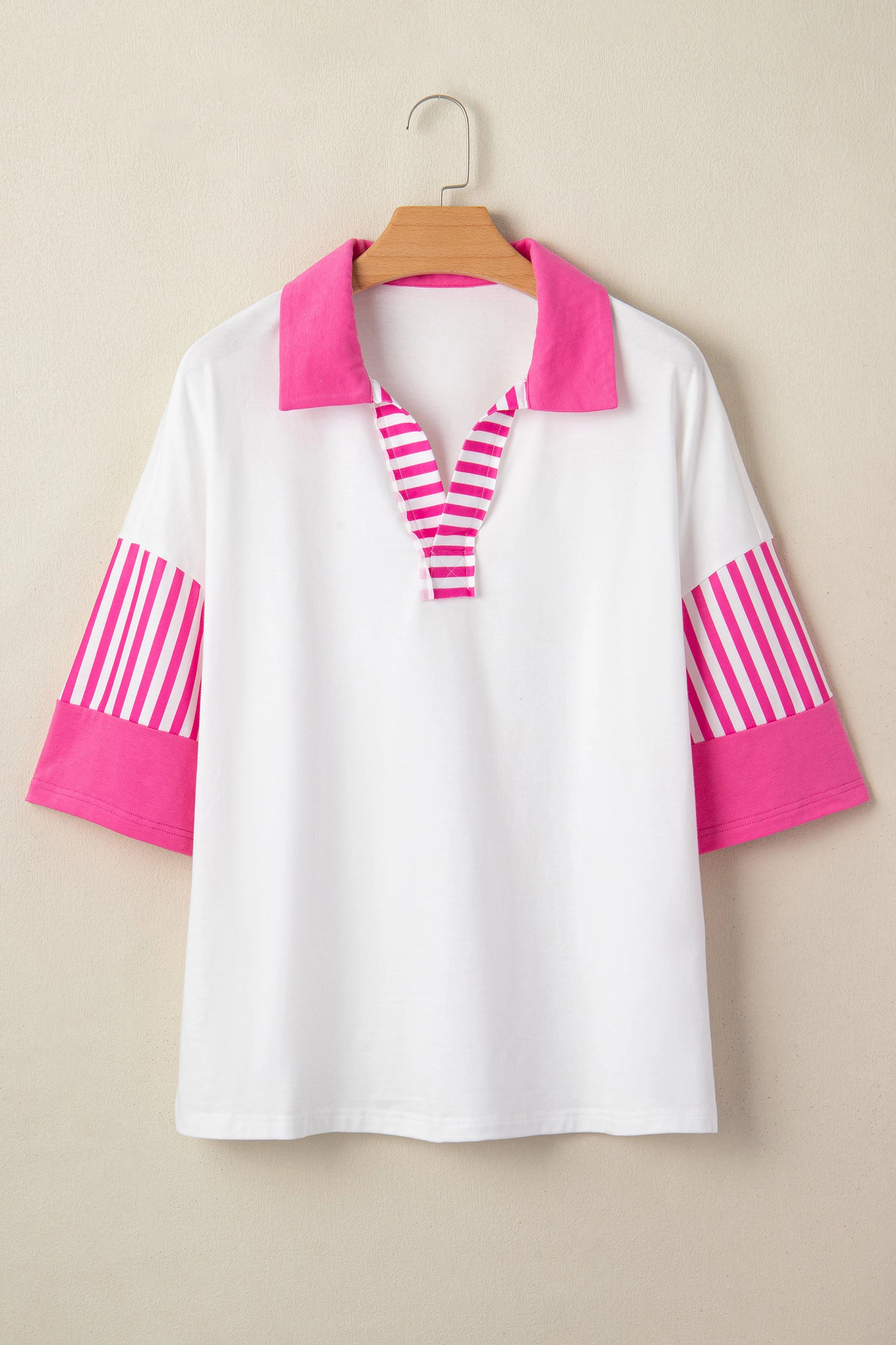 Threaded Pear Womens Leslie Colorblock Half Sleeve T-Shirt