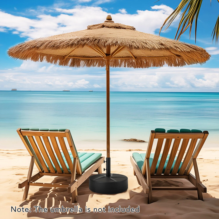 Hivvago Patio Umbrella Base 88Lbs Capacity Water And Sand Fillable Market Table Umbrella Stand