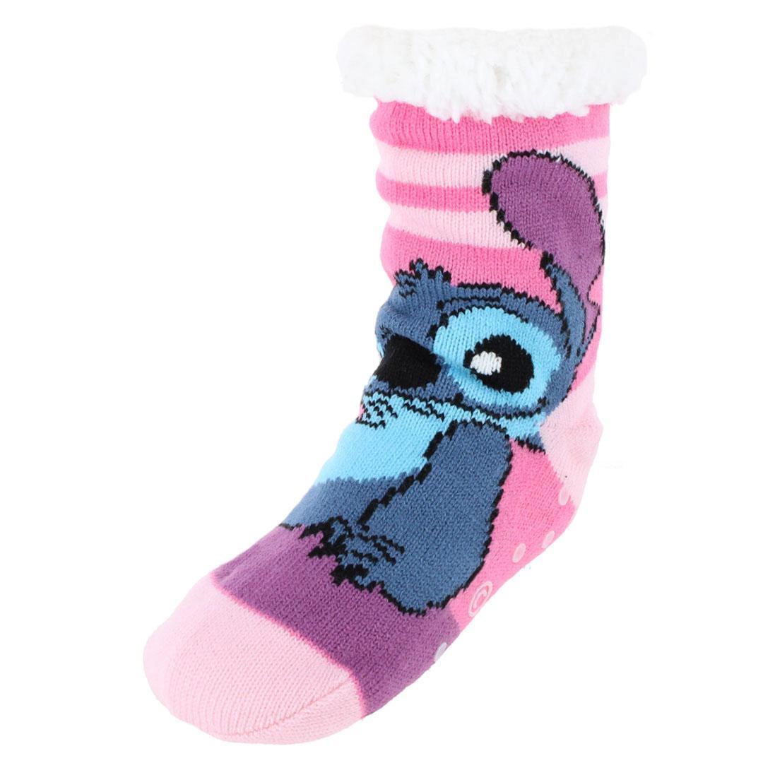 Textiel Trade Girl's Disney Lilo & Stitch Sherpa Lined Slipper Socks