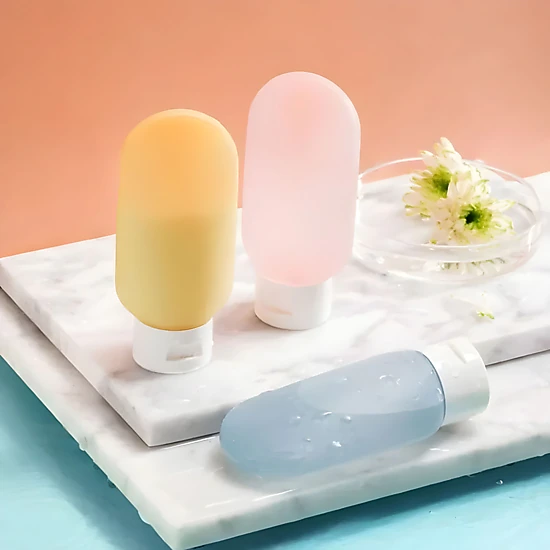 Kitcheniva 4 Pcs Soft Squeeze Reusable Travel Bottle Set