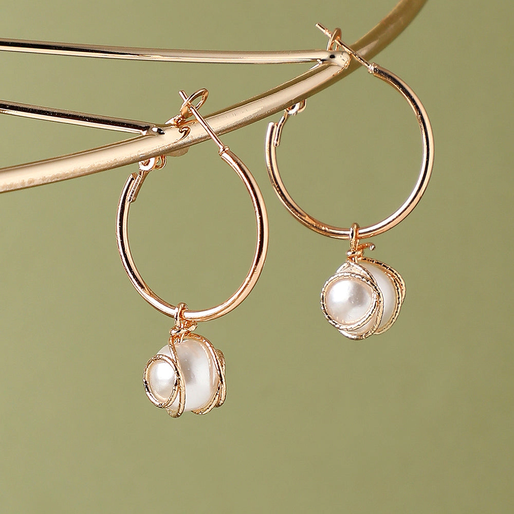 SOHI Women's Snowball Drop Earrings
