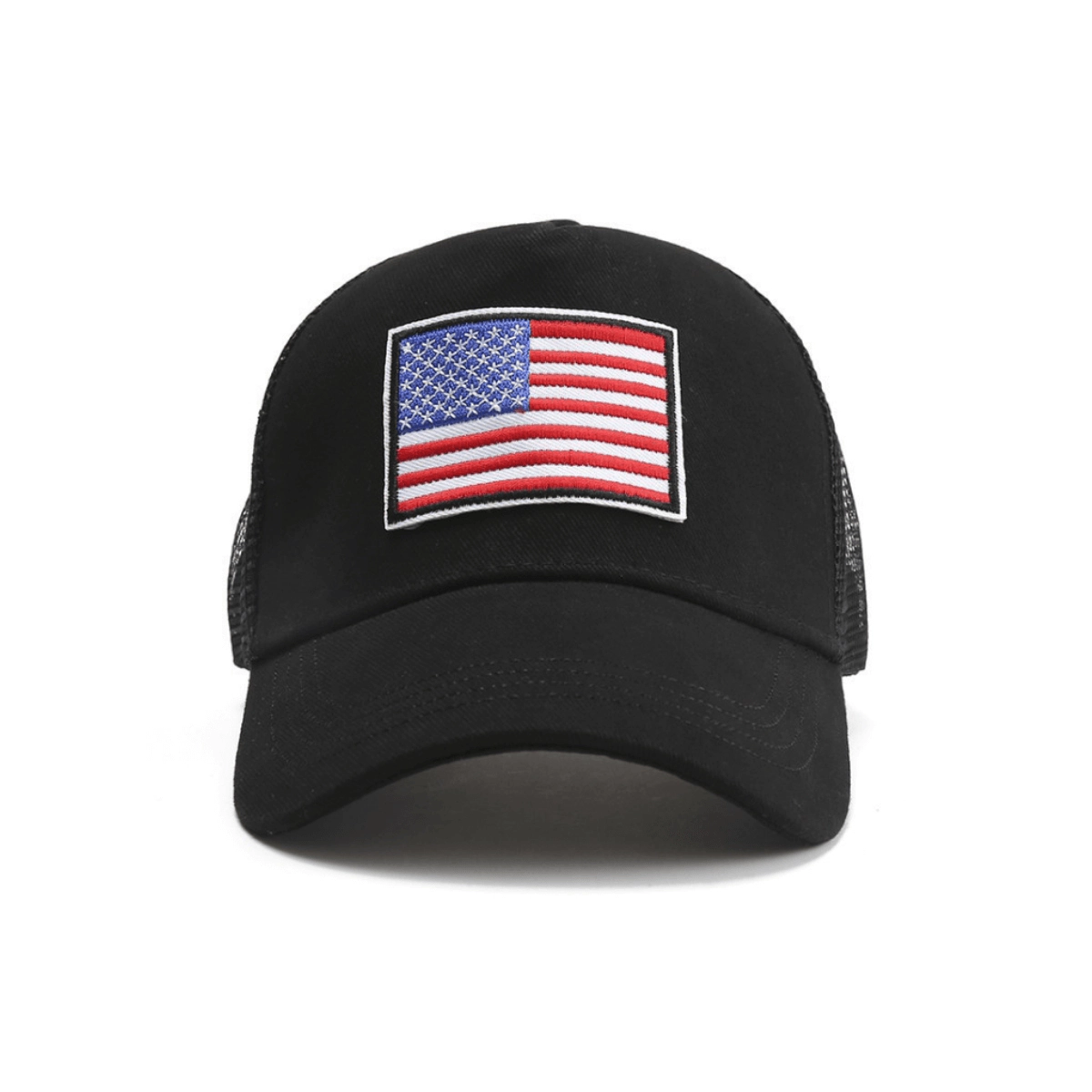 JupiterGear Unisex American Flag Trucker Hat with Adjustable Strap