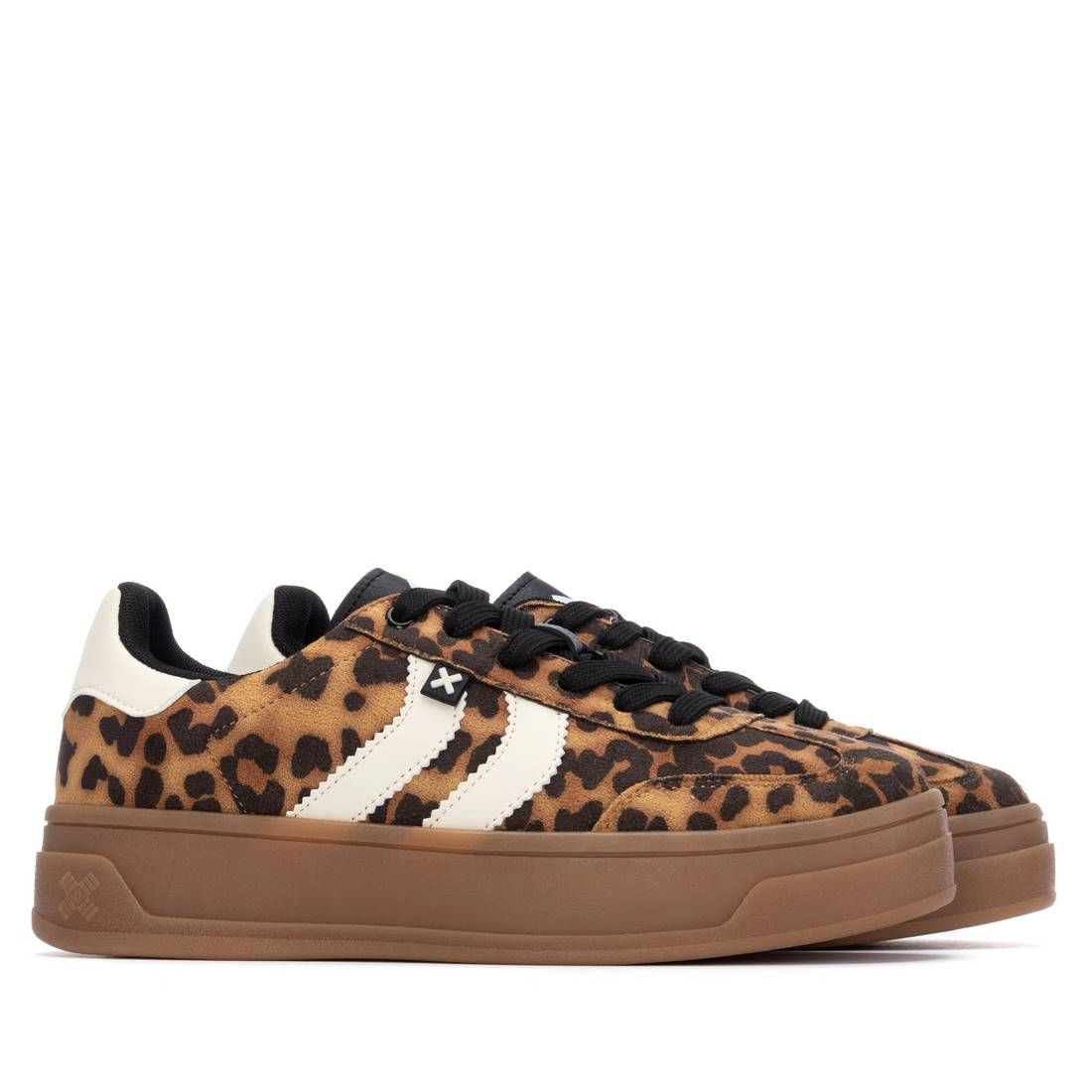 XTI Women's Sneakers Animal Print Casual Walking Shoes