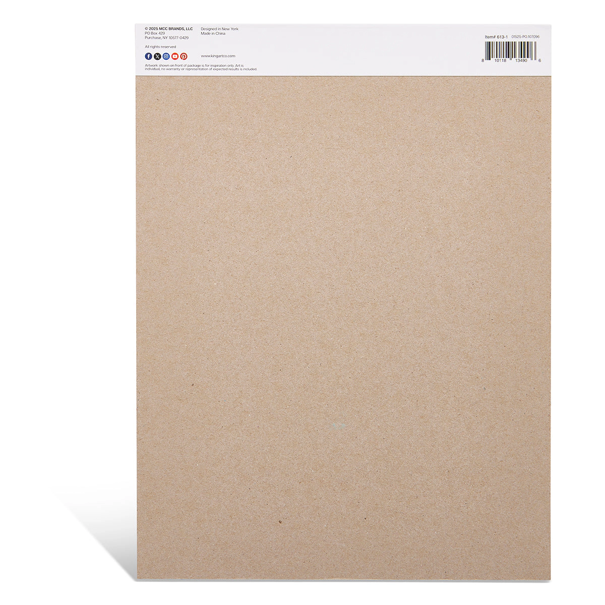 KINGART Watercolor Paper Pad - Top Bound 9" x 12" - 2 Pack - 30 Sheets Each