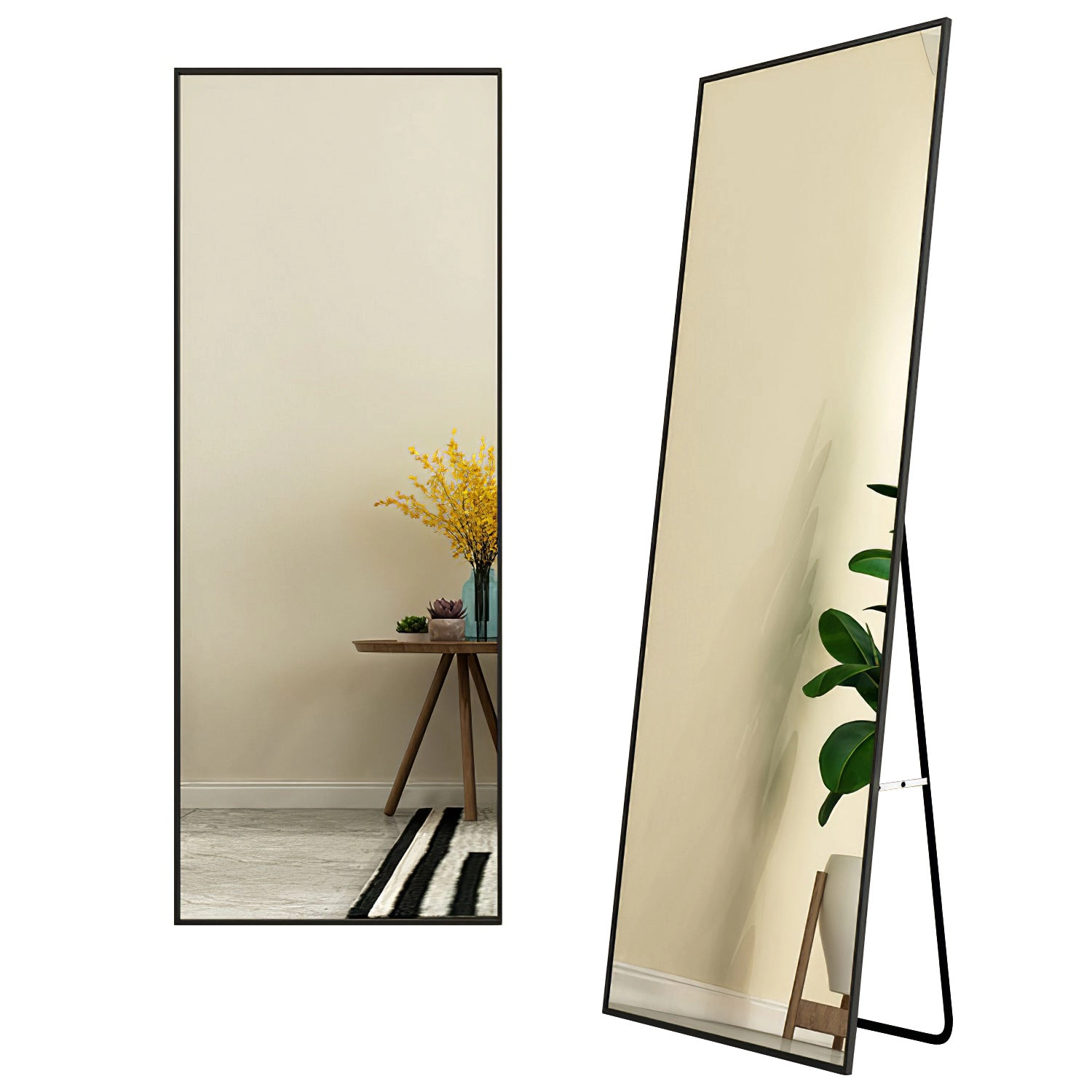 GBruno Aluminum Alloy 63 Full Length Floor Mirror
