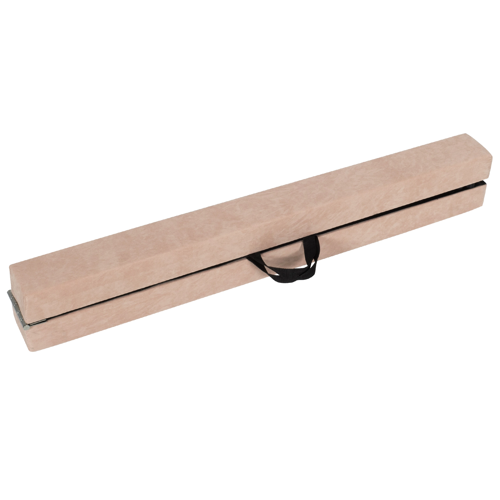 SUGIFT Kids Brown 9-ft Folding Balance Beam with Suede Cover and Anti-Slip PVC Base Ages 3-10 160-lb User Capacity