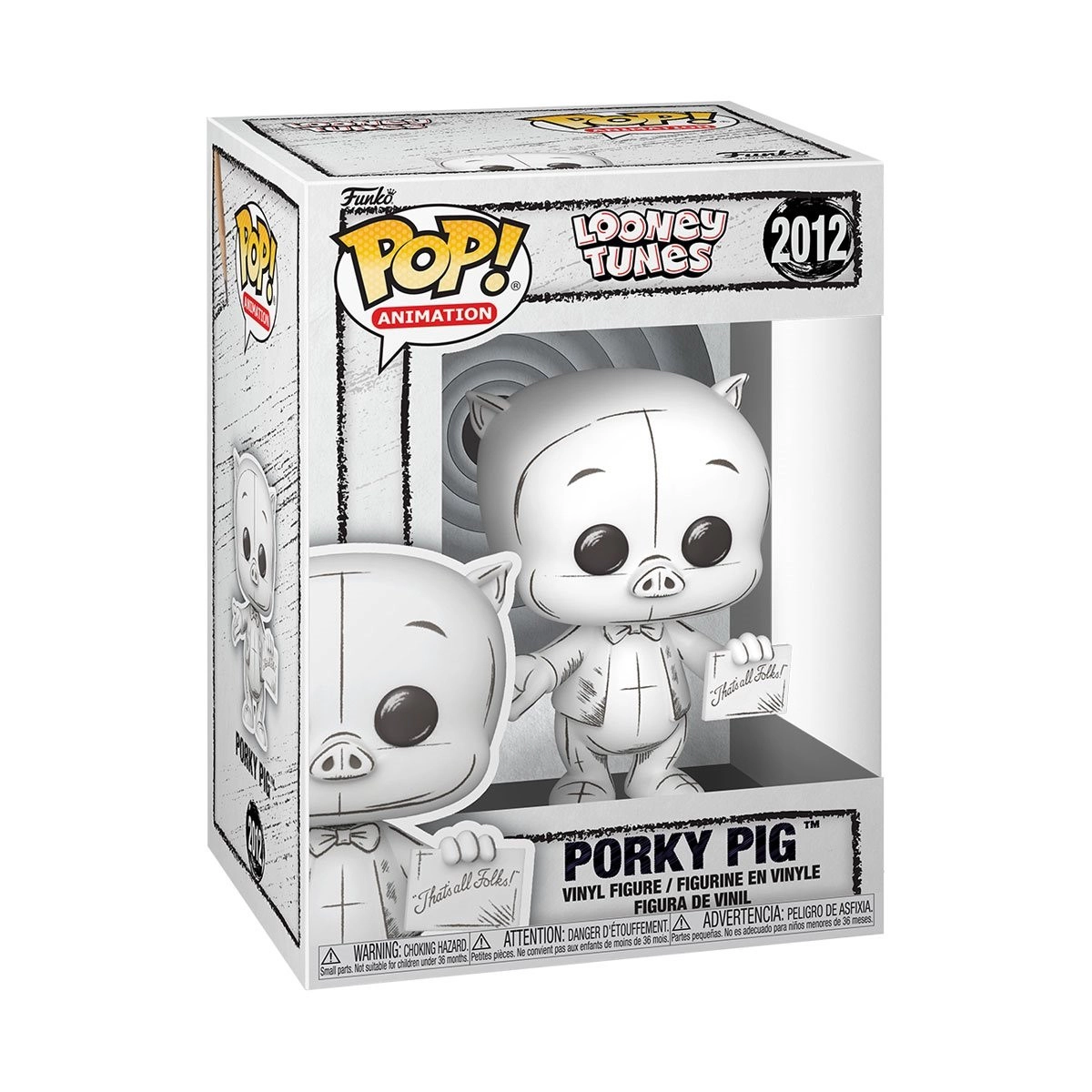 Funko Pop! Looney Tunes Sketch: Porky Pig #2012