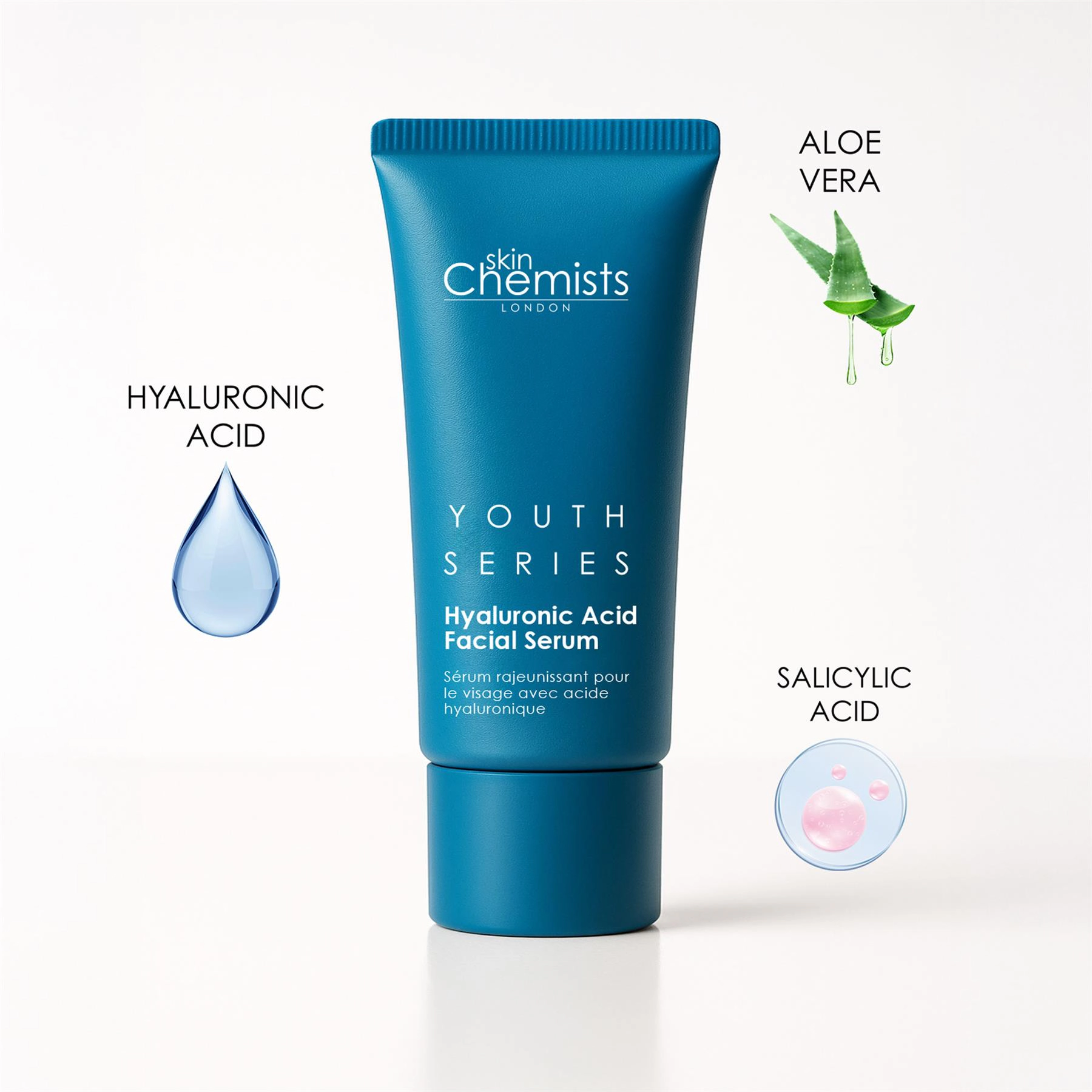 skinChemists Anti-Ageing Advanced Hyaluronic Acid Facial Serum 30ml - Targets Fine Lines, Wrinkles & Dryness