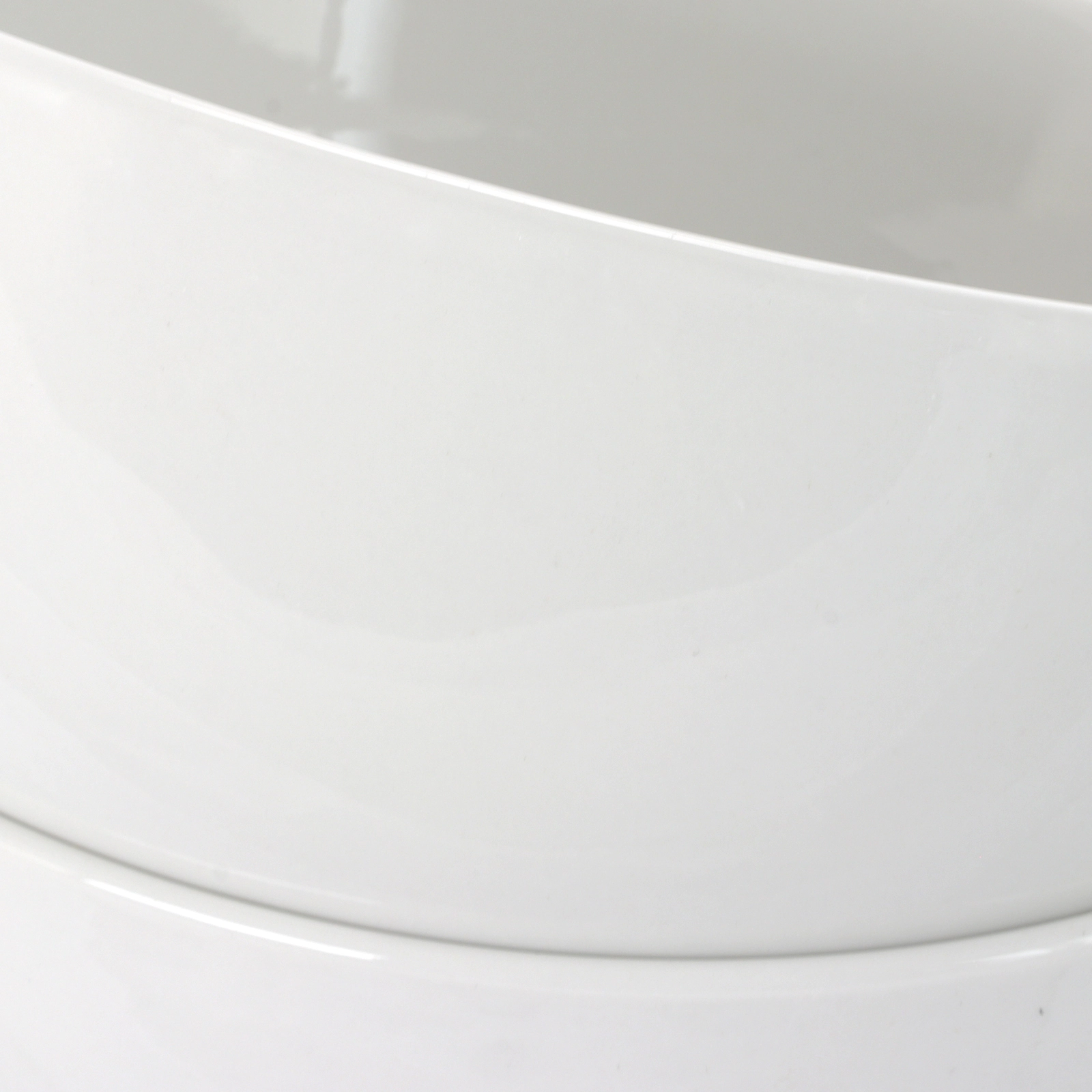 Gibson Home 2 Piece 7 Inch Ceramic All-Purpose Round Bowl Set in White