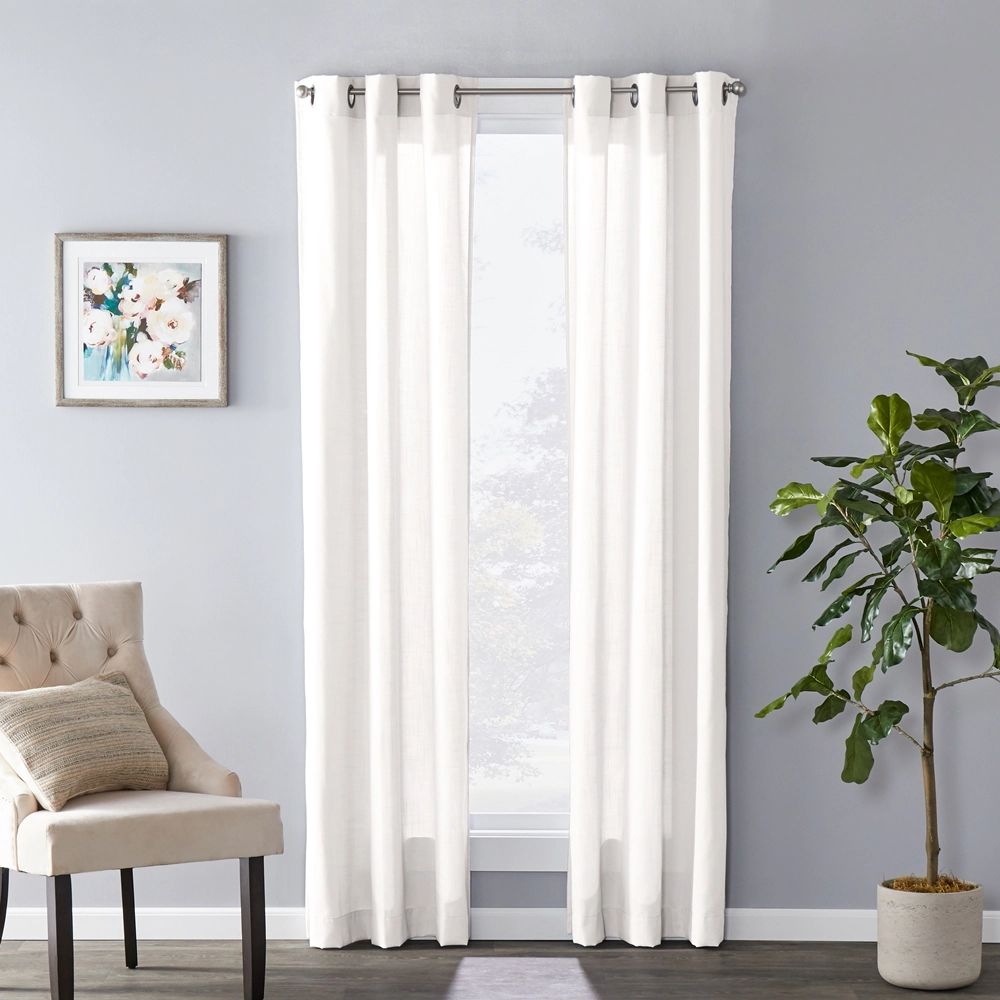 SKL Home Saturday Knight Ltd Raine Light Filtering Sophisticated SunSafe Window Curtain Panel - 40 x 84