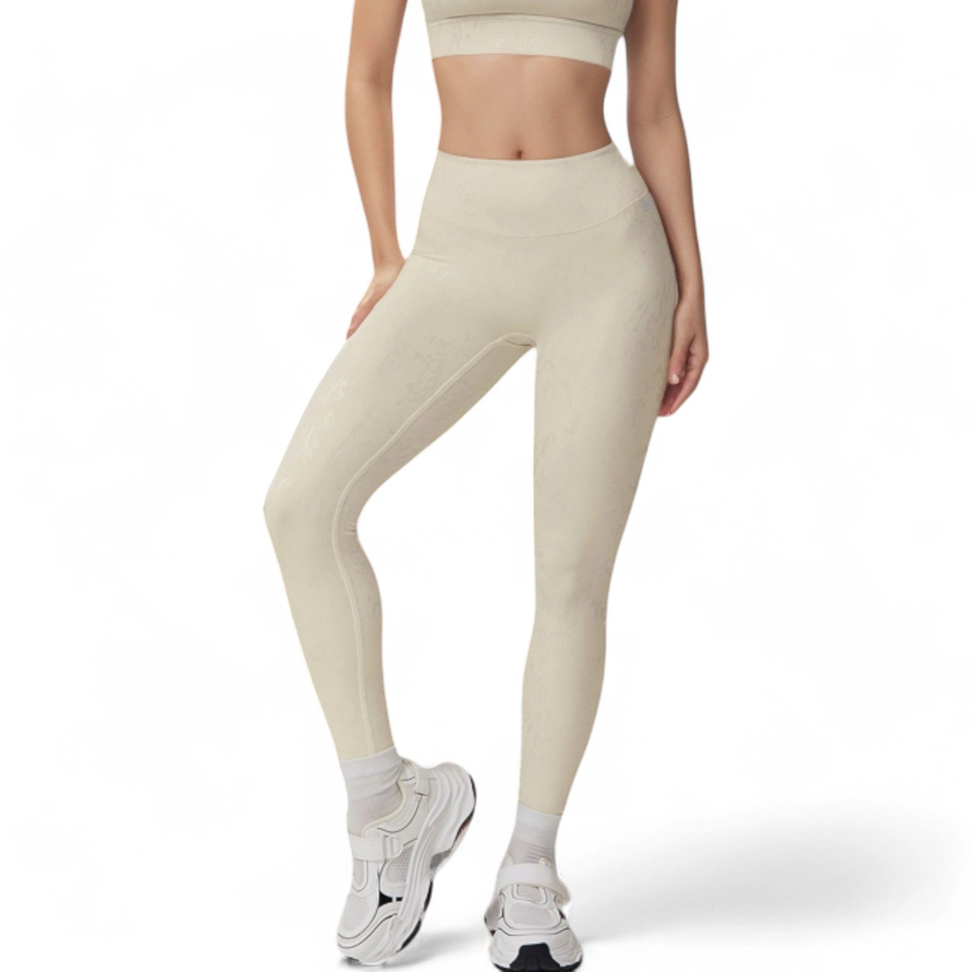 Anna-Kaci Active Women's High Waist Seamless Leggings with Subtle Textured Pattern