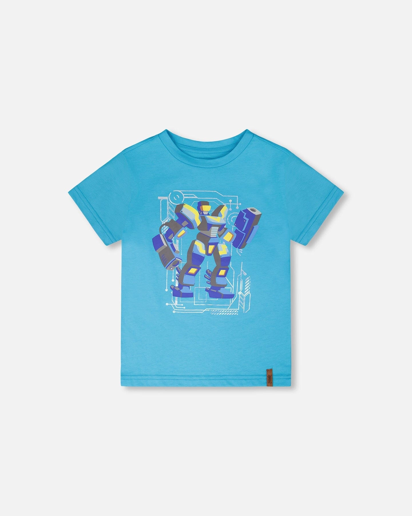 Deux par Boys Organic Cotton Jersey Transformer Graphic Print T-Shirt