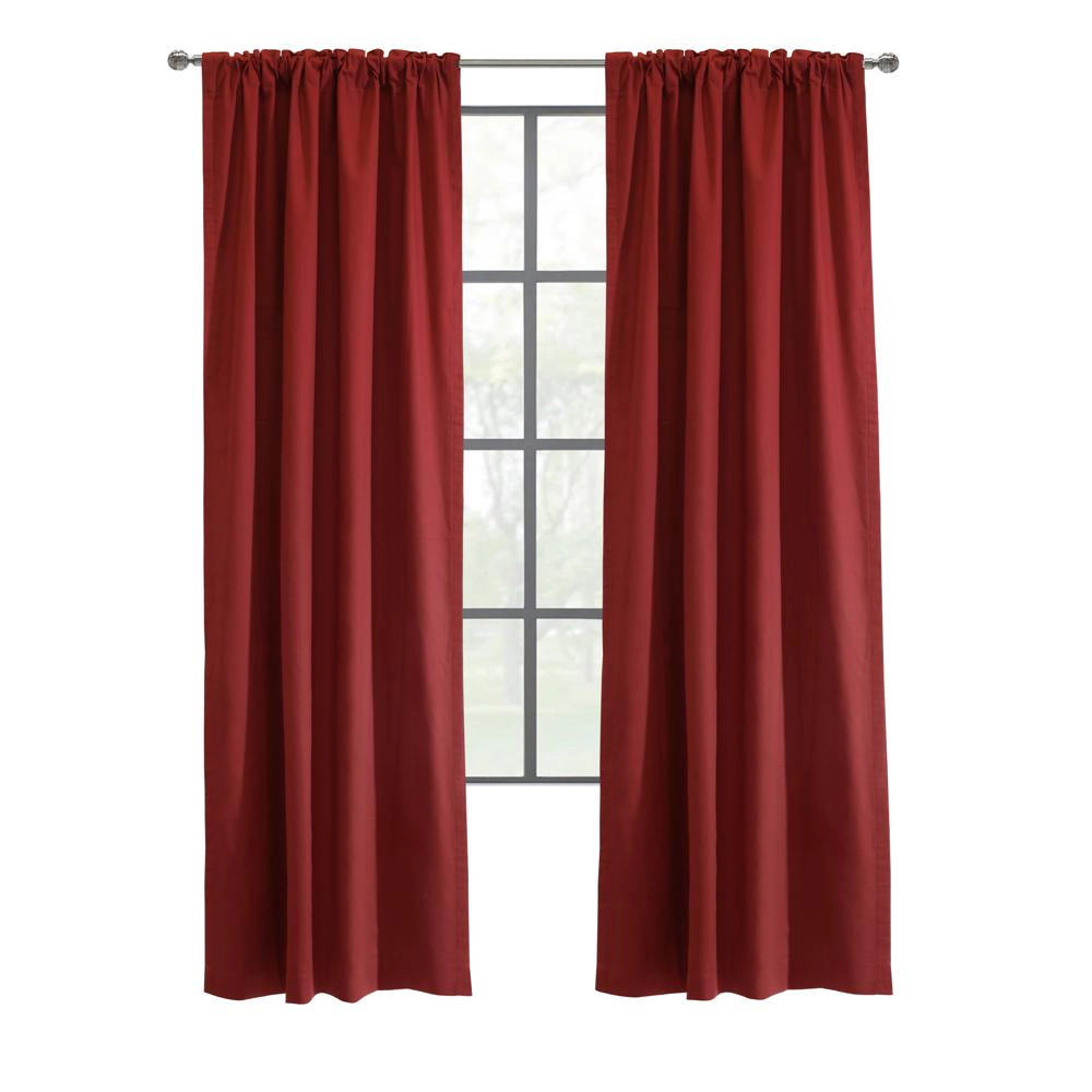 Thermalogic Weathermate Topsions Room Darkening Provides Daytime Nighttime Privacy Curtain Panel Pair 40" x 84" Burgundy