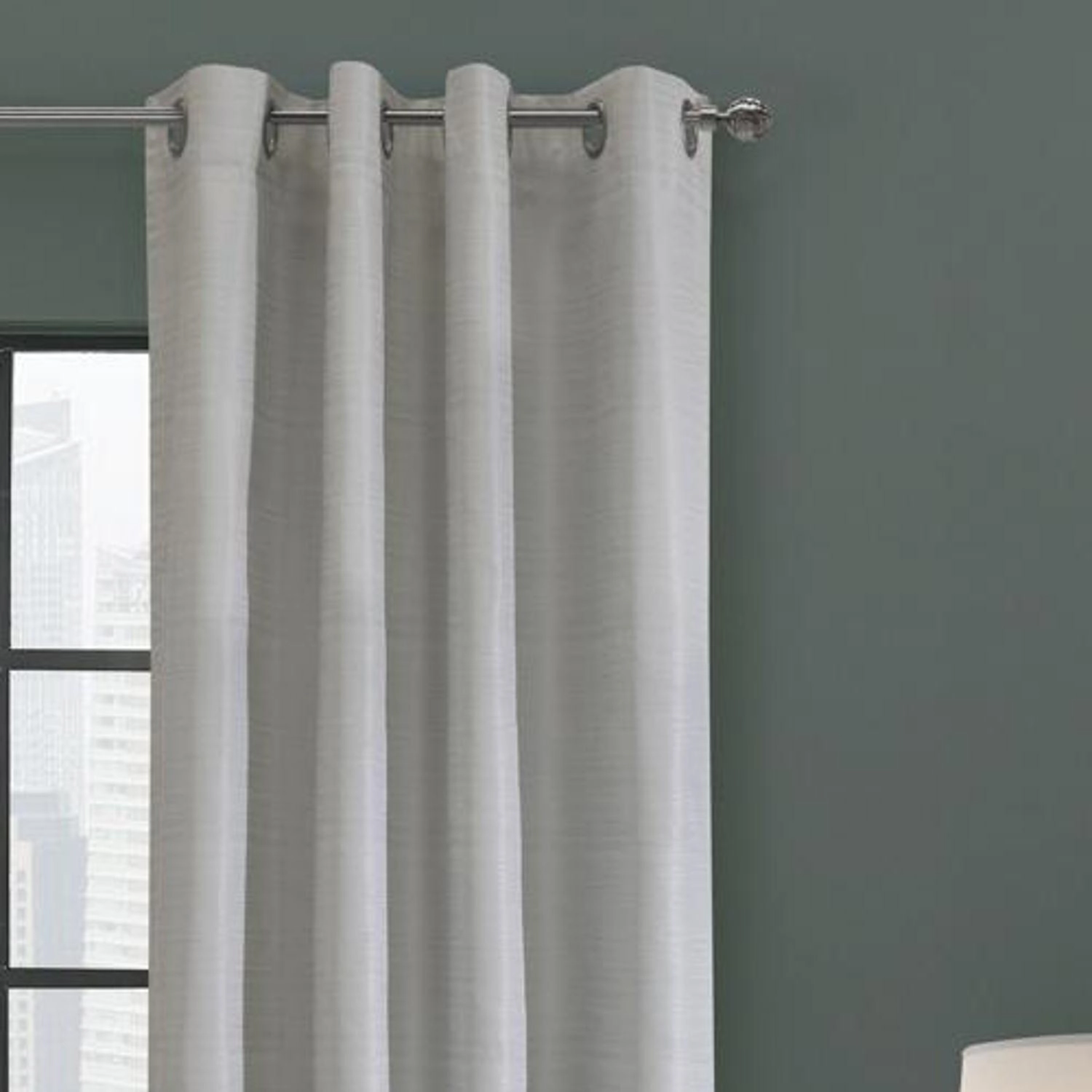 Thermaplus Solstice Room Darkening Grommet Curtain - 52x95", Oyster