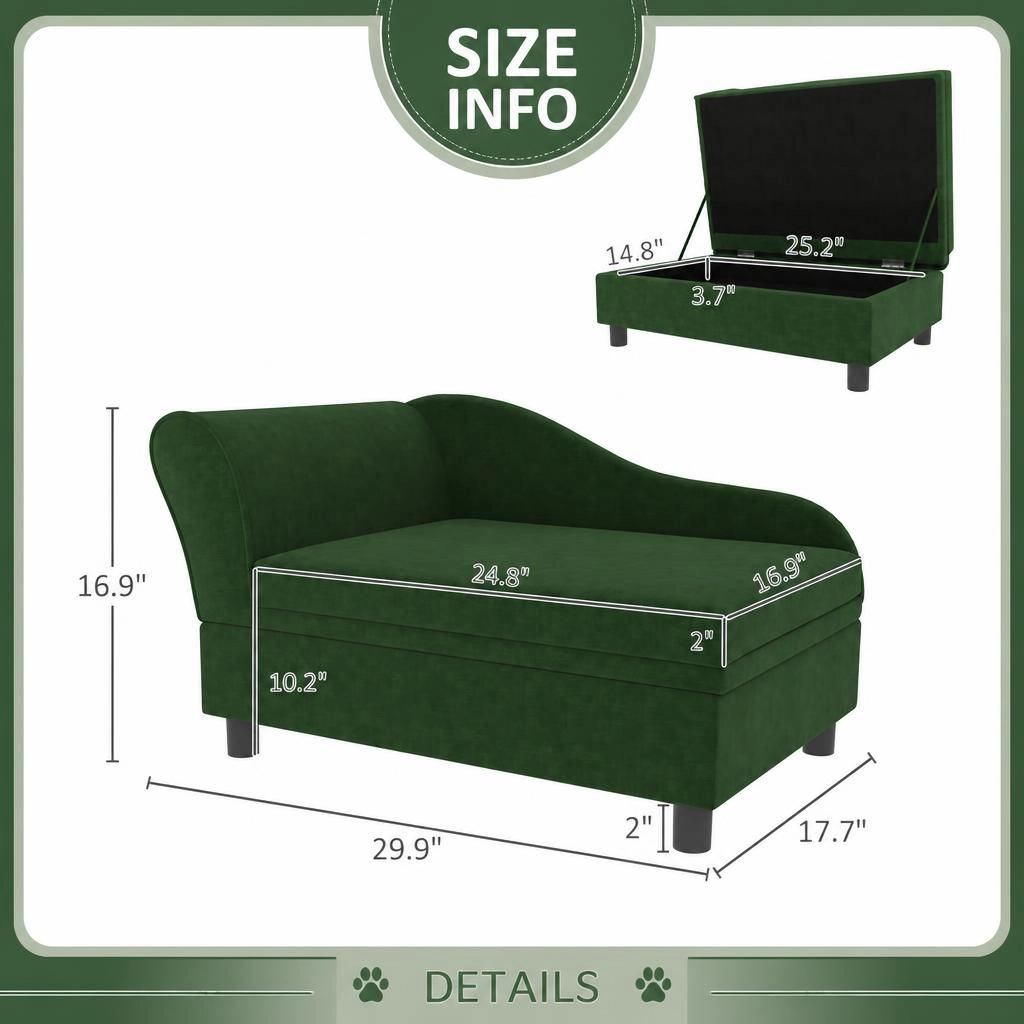 Ifmall Elevated Padded Pet Bed for Dogs and Cats
