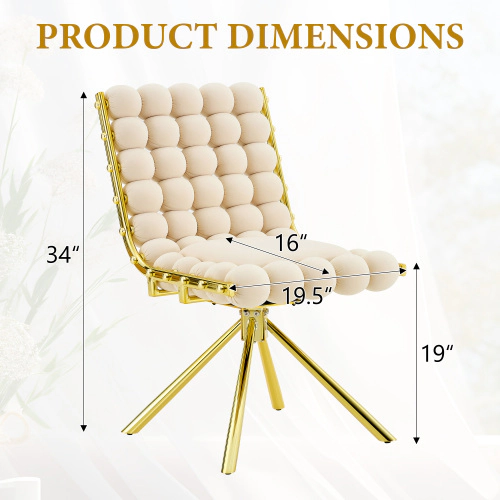 GOODSILO Comfortable Upholstered Velvet Dining Seating Chair