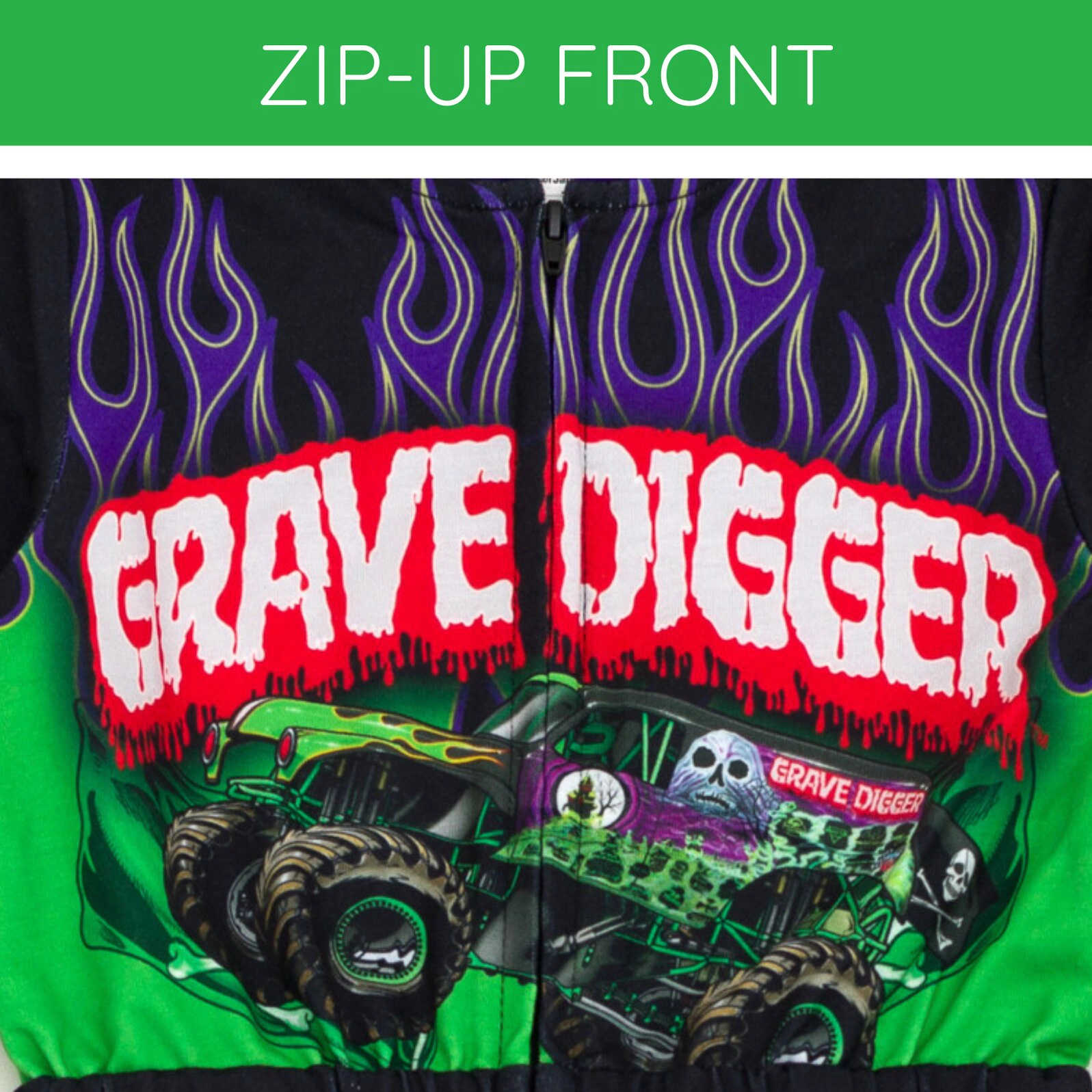 Monster Jam Zip-Up Coverall