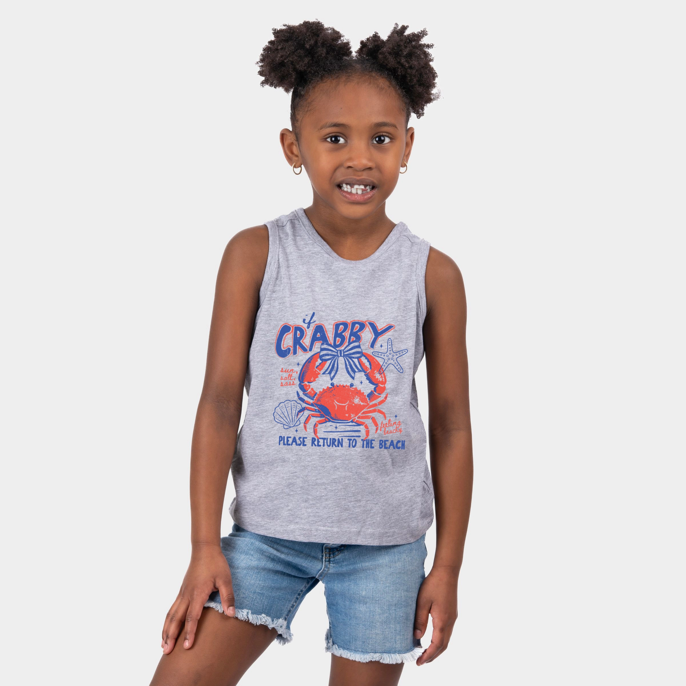 The Juniper Shop - If Crabby Please Return To Beach Grunge Youth Tank Top