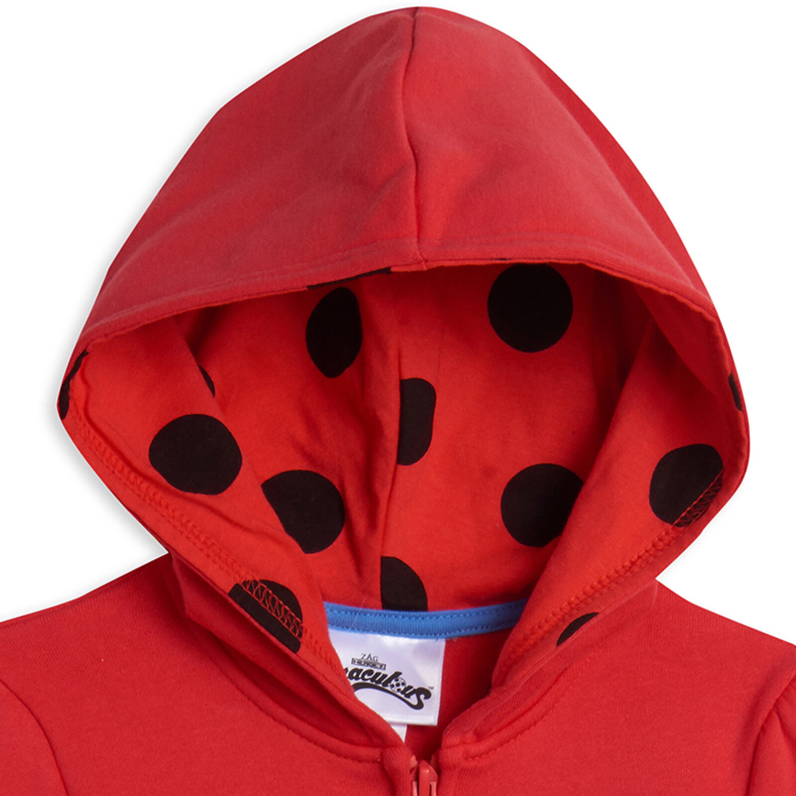Miraculous Ladybug Girls' Zip-Up Hoodie