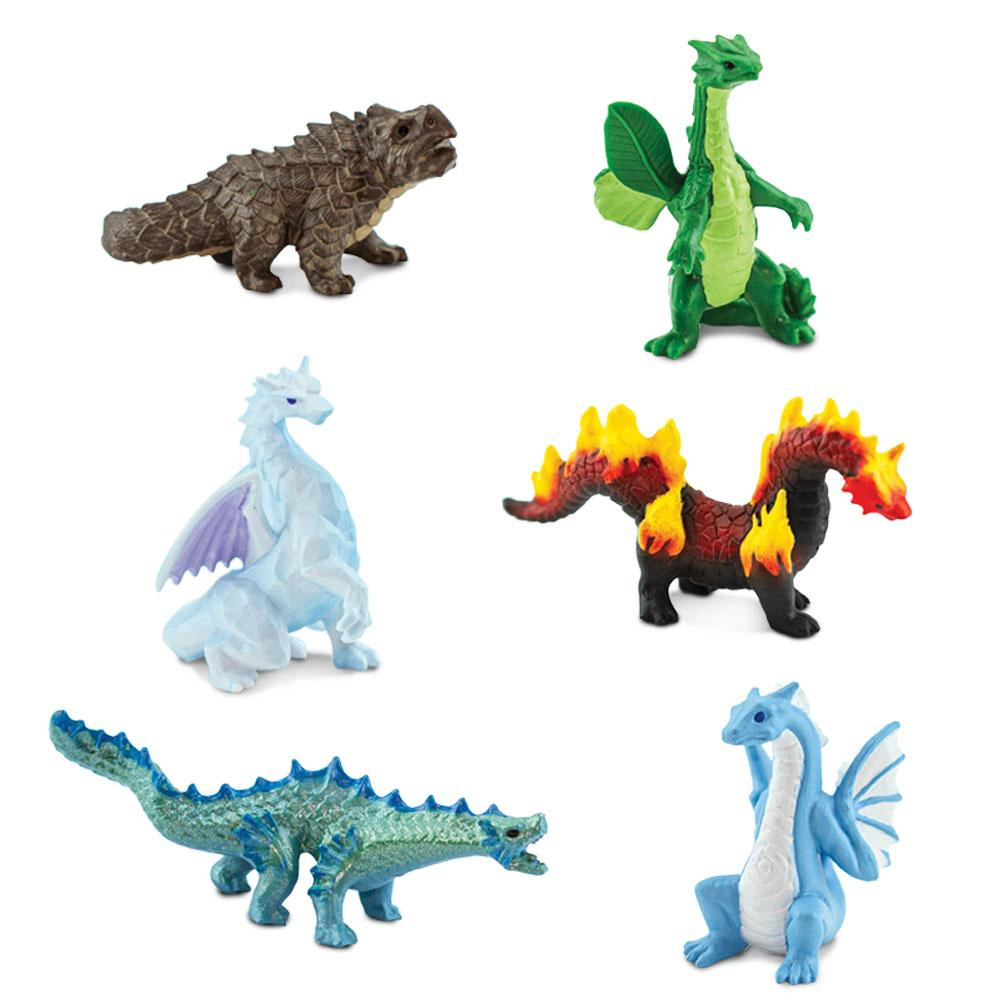 Safari Ltd. - Dragons of the Elements TOOB - contains 6 Mini Figurines