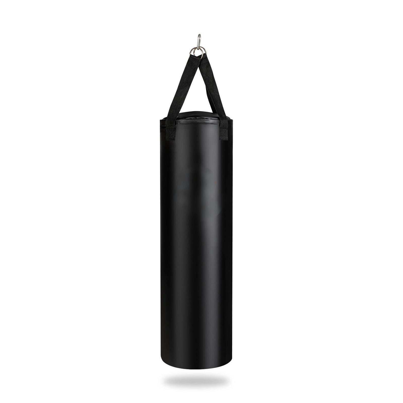 SUGIFT Black 63-lb Adult Filled Punching Bag Set with Boxing Gloves and Hand Wraps 12-in W 12-in D 39.5-in H
