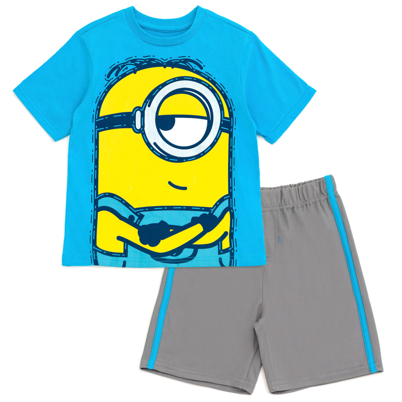 Minions Boys' Athletic 2-Piece T-Shirt and Shorts Set