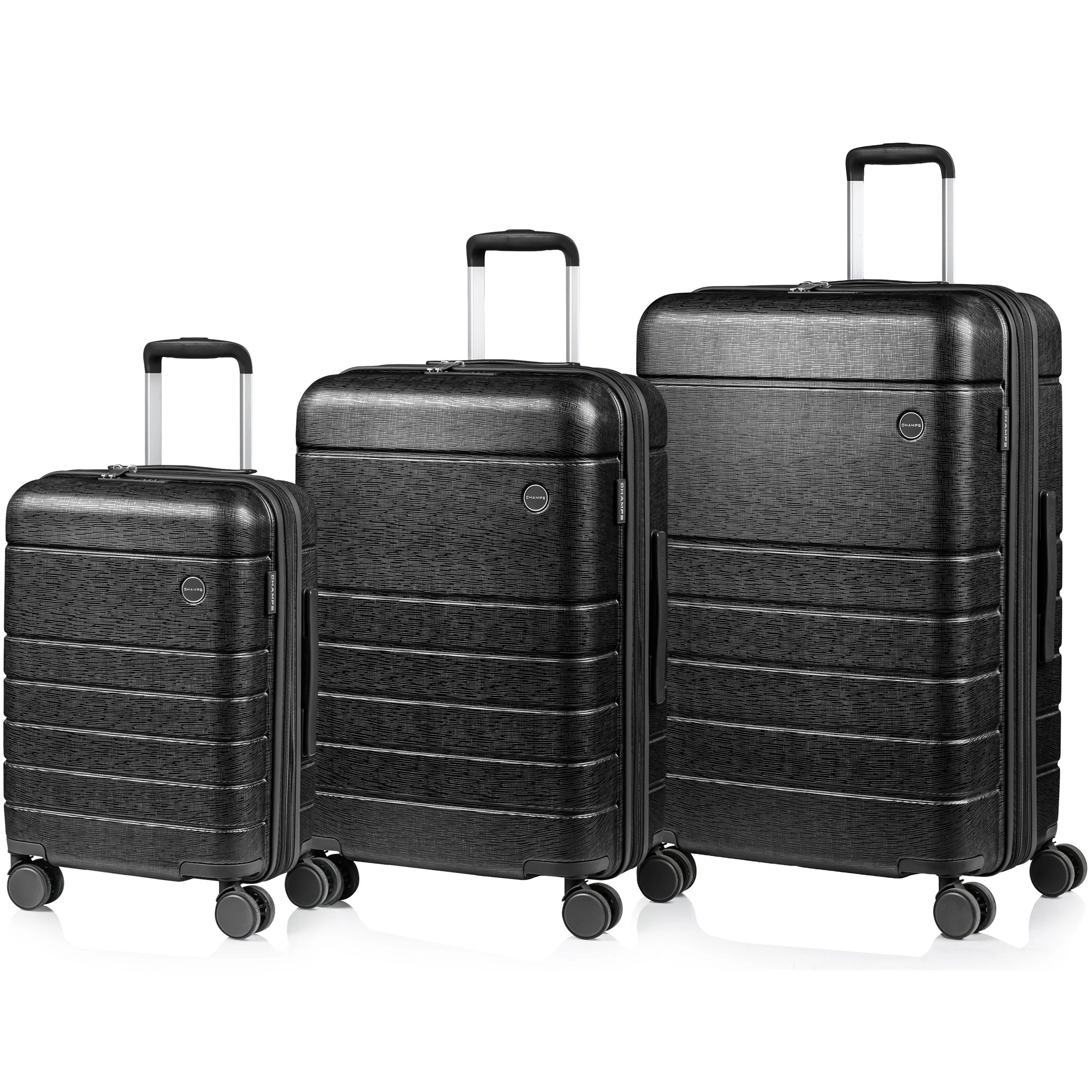 CHAMPS Linen II Collection 3-piece Hardside Luggage Set