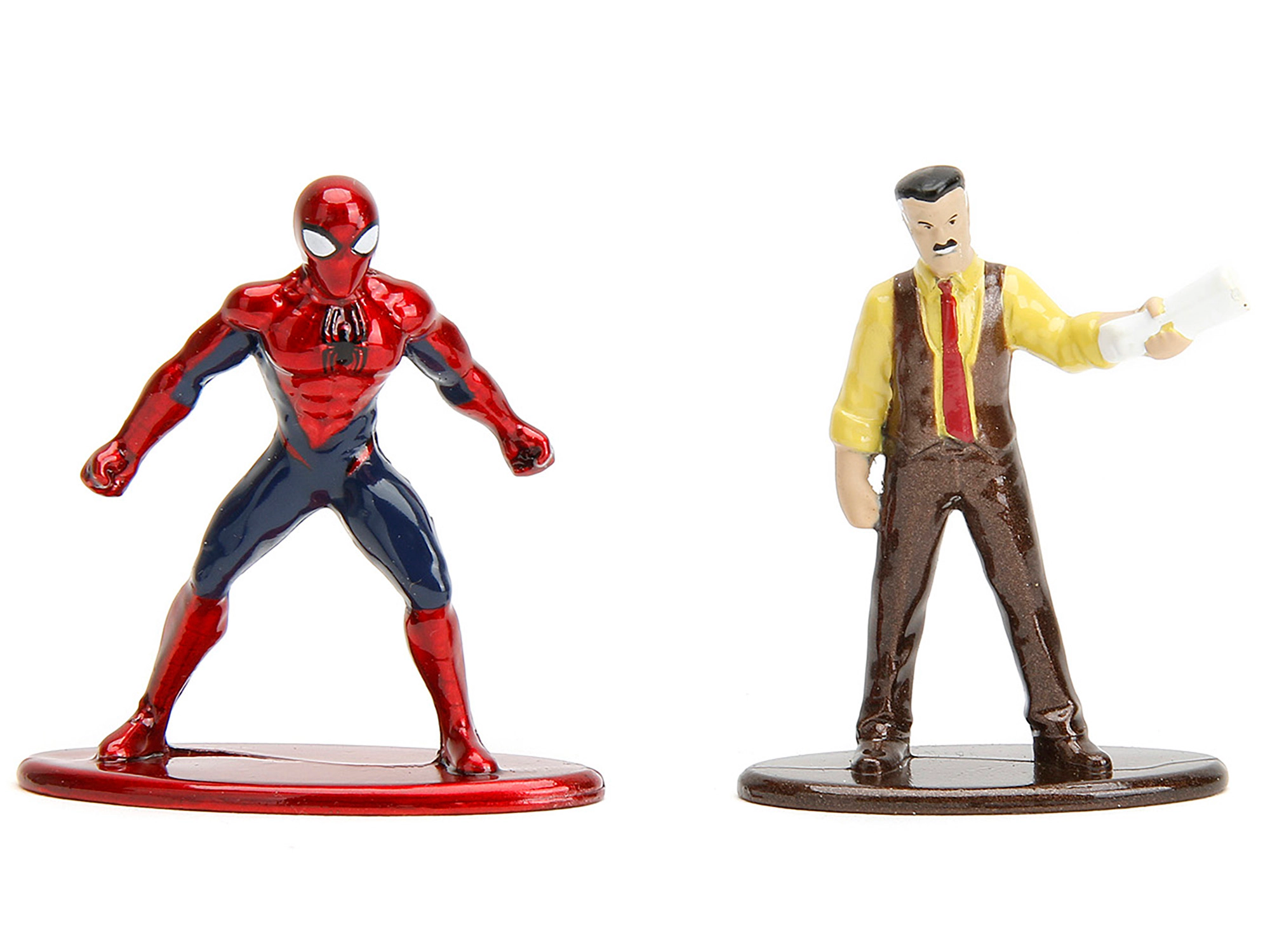 Jada "Daily Bugle" and Subway Diorama Set with Spider-Man and J. Jonah Jameson Diecast Figures "Marvel's