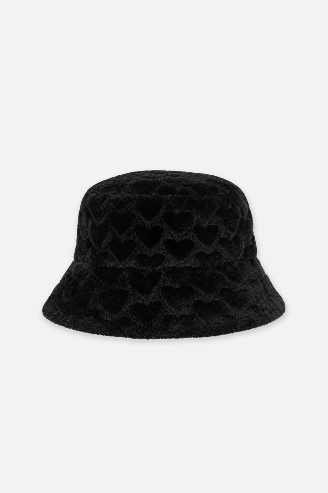 Deux par Girls Wide Brim Faux Fur Bucket Hat