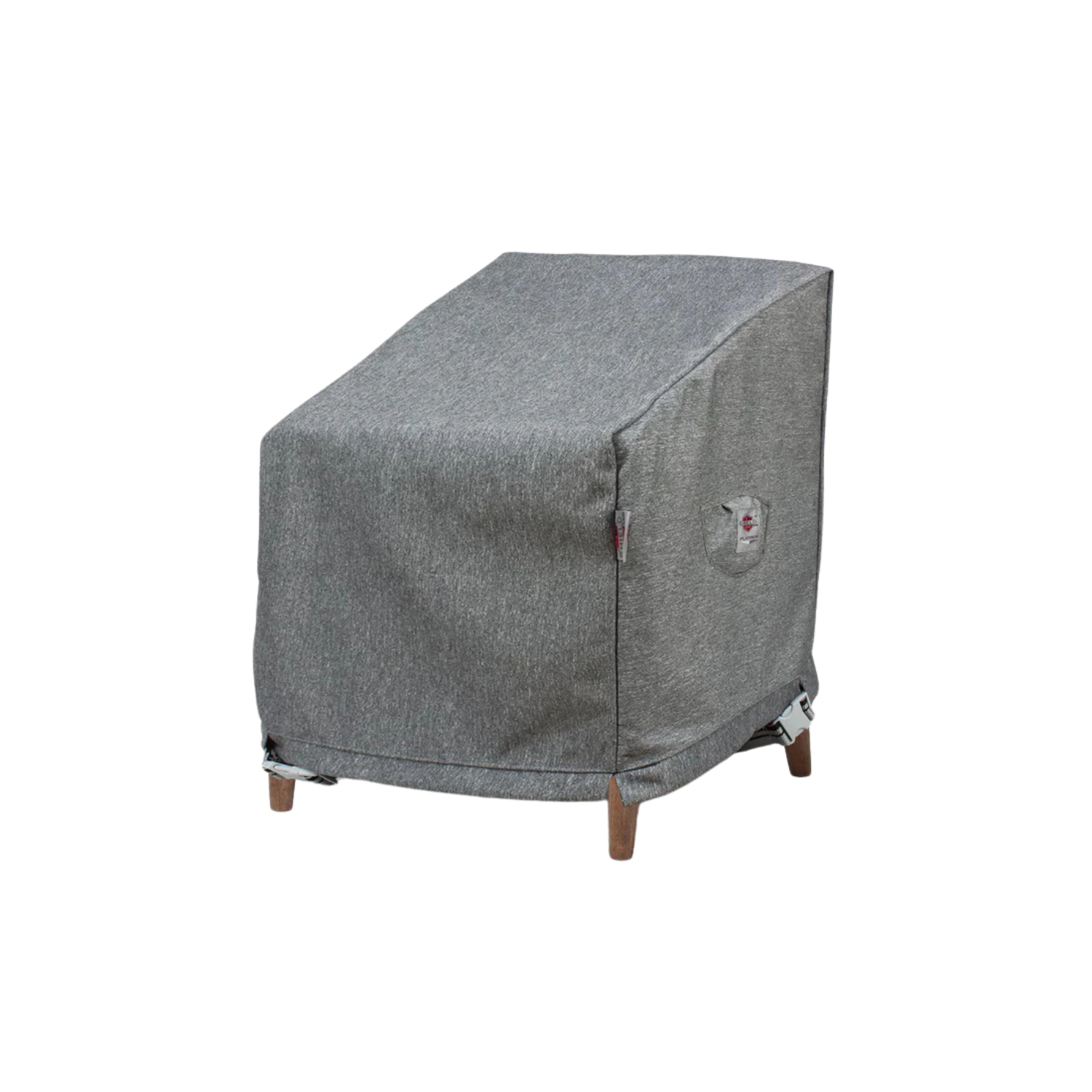 Summerset Shield Platinum 3-Layer Water Resistant Outdoor Club Chair Cover - 32x28", Grey Melange